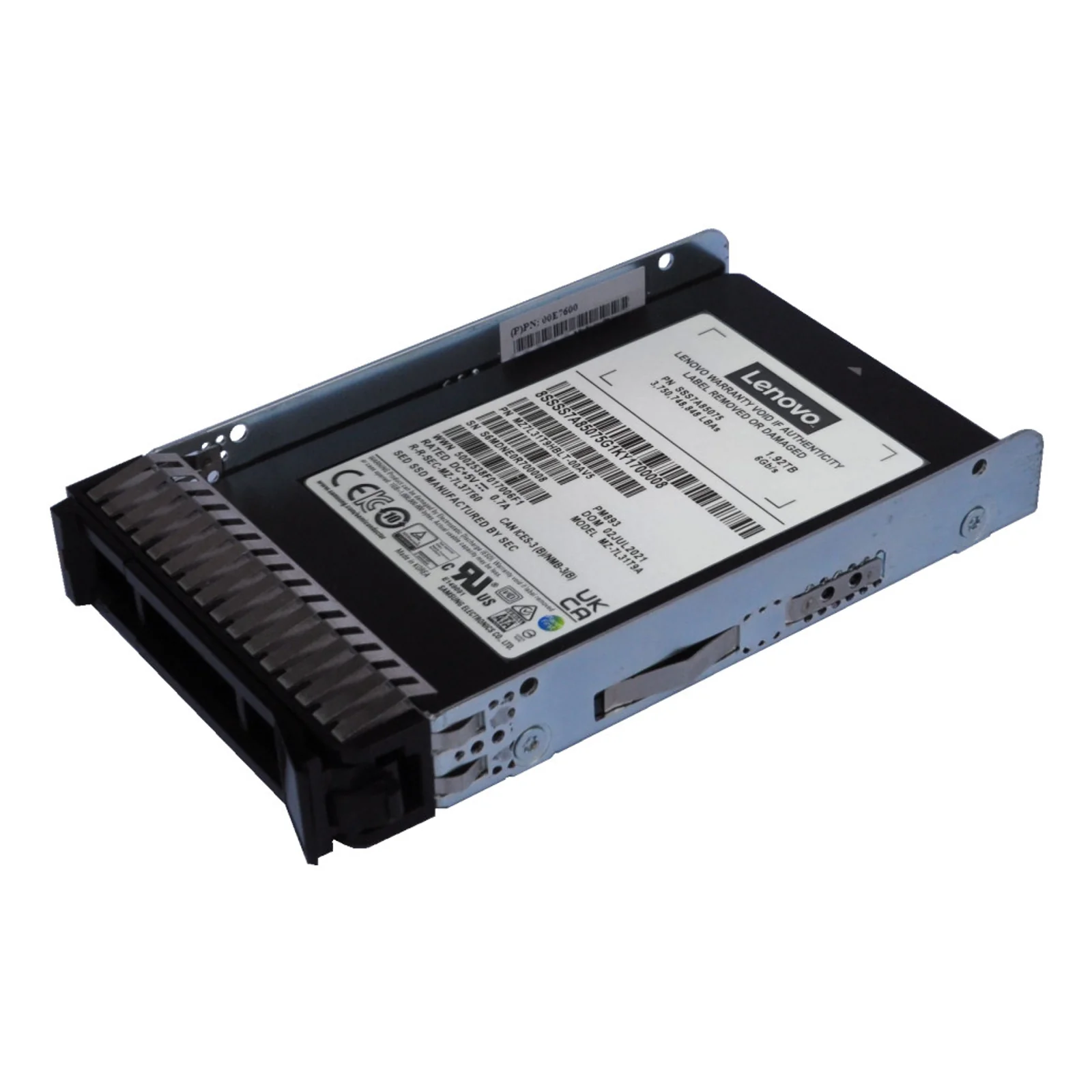 4XB7A90873 disque SSD 480 Go 2.5" Série ATA III V-NAND TLC