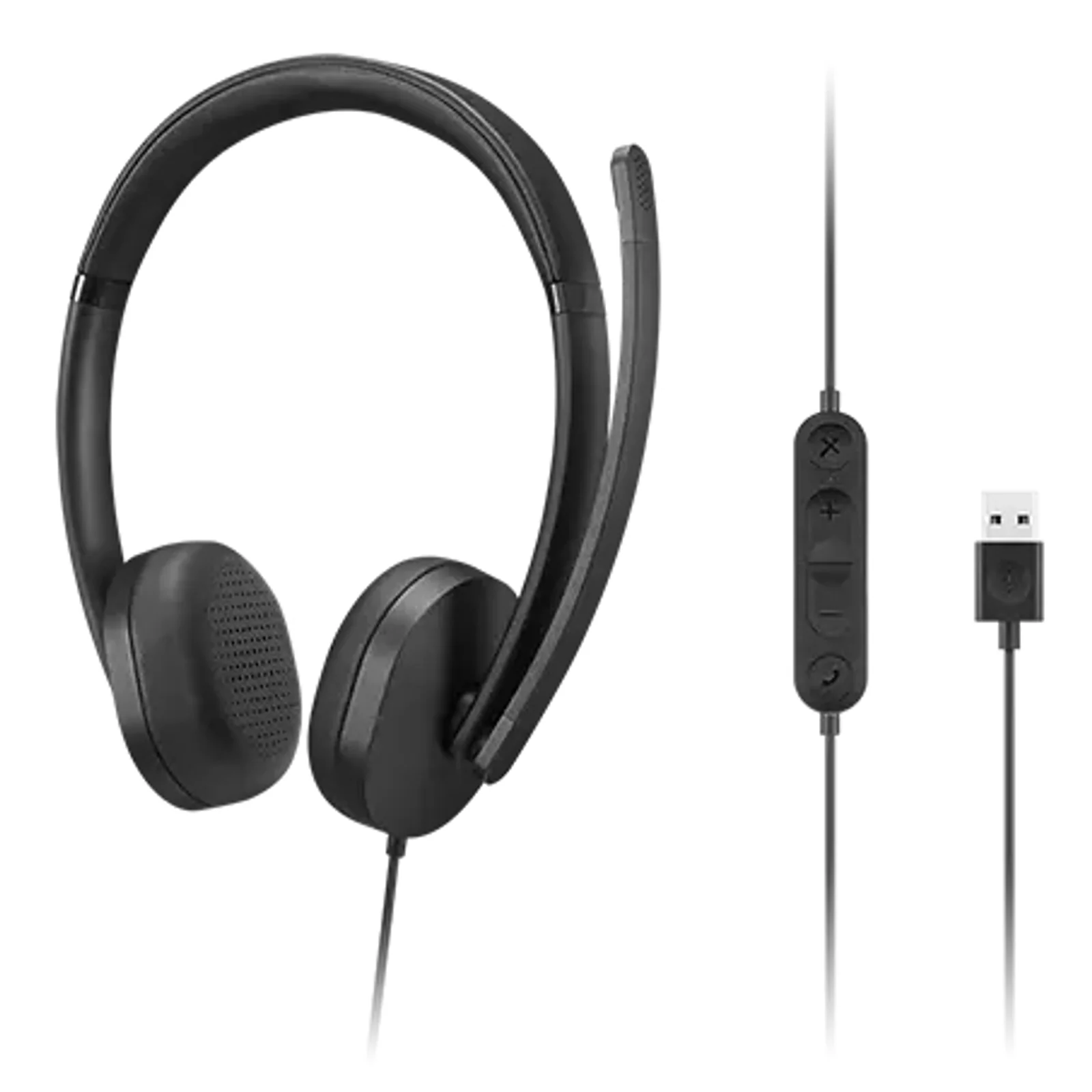 Lenovo 4XD1P83425 casque Avec fil Arceau Appels/Musique USB Type-A Noir