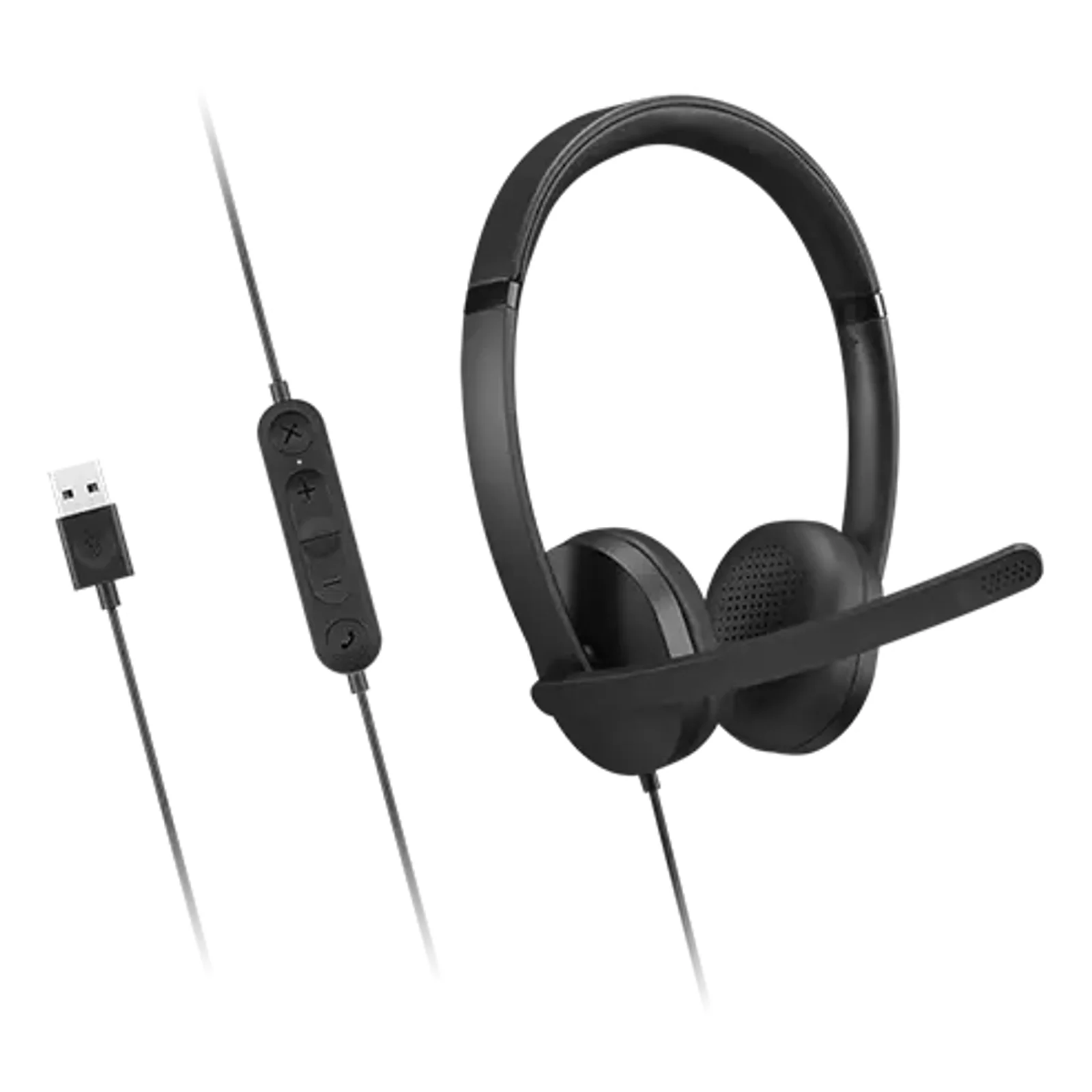 Lenovo 4XD1P83425 casque Avec fil Arceau Appels/Musique USB Type-A Noir