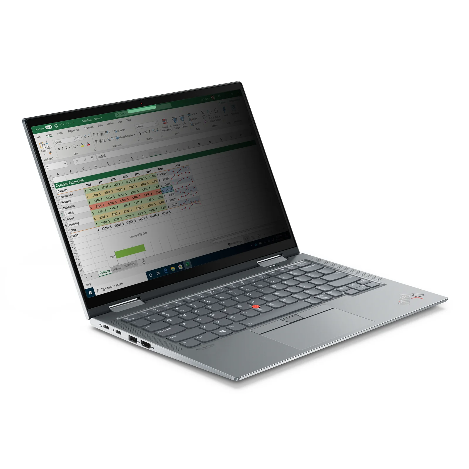Lenovo 4XJ1U03943 filtre anti-reflets pour écran et filtre de confidentialité 35,6 cm (14") Ordinateur portable Filtre de confidentialité sans bords pour ordinateur