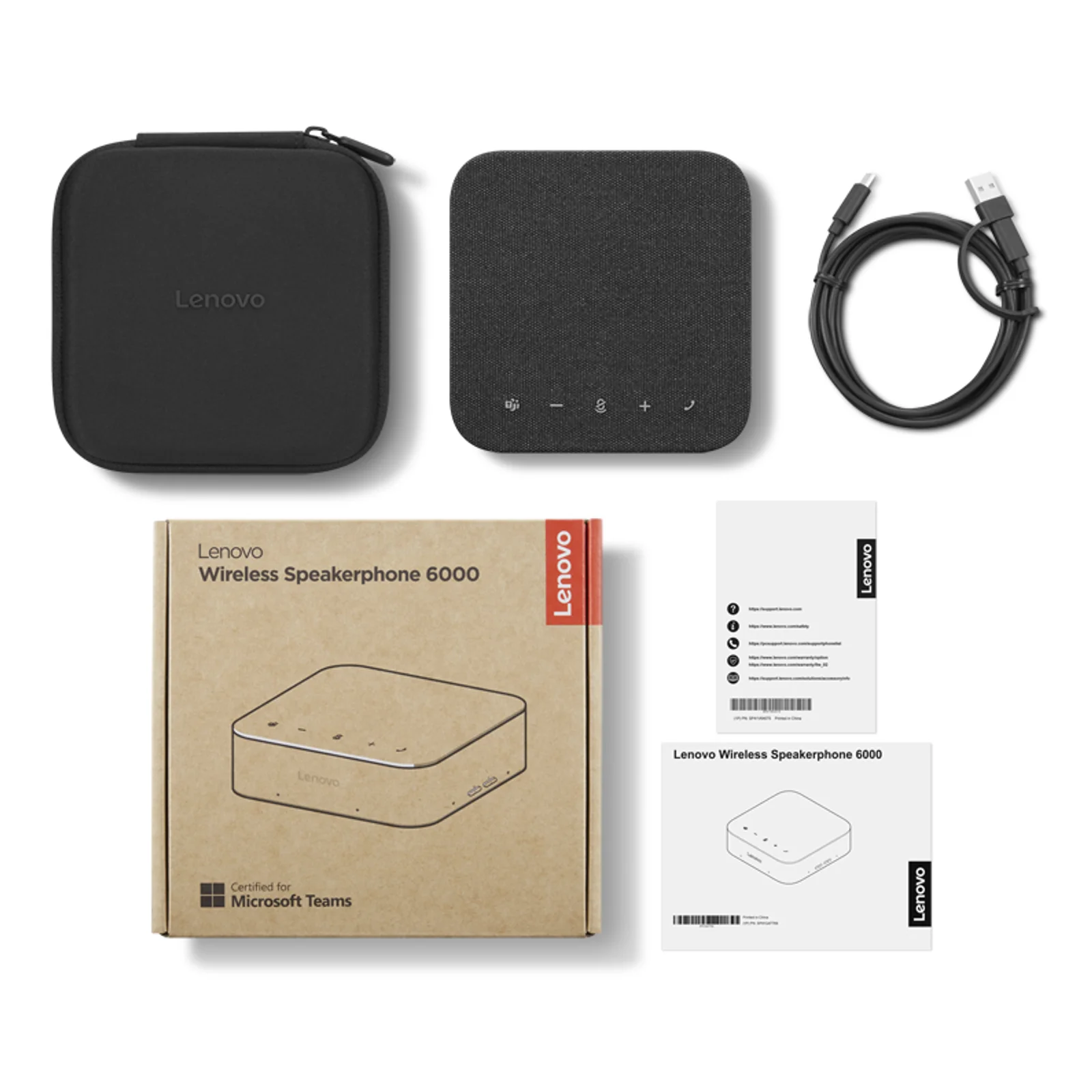 Lenovo 4Y71Q47766 haut-parleur PC Bluetooth Noir