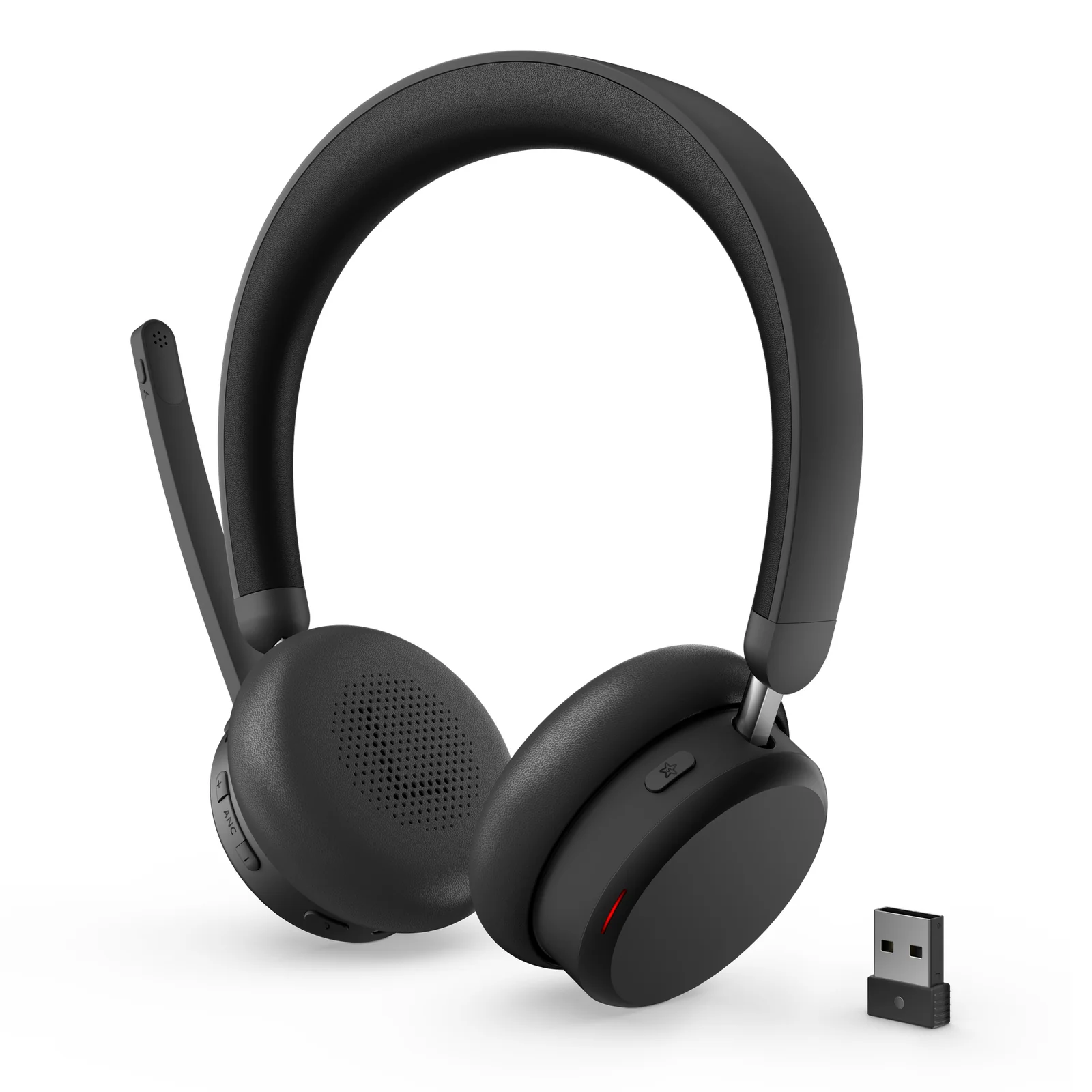 Lenovo ANC Headset 6550 Casque Sans fil Arceau Bureau/Centre d'appels USB Type-C Bluetooth Noir