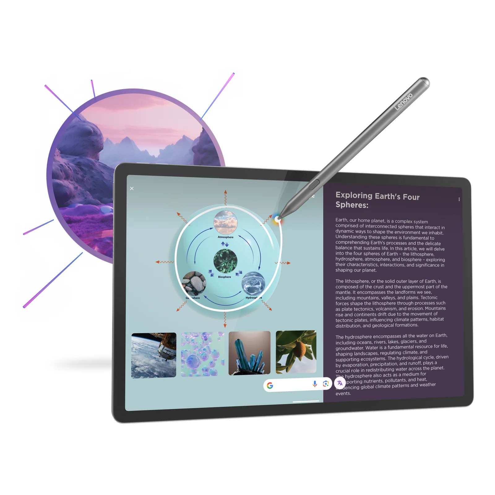 Lenovo Idea Tab Pro Mediatek 128 Go 32,3 cm (12.7") 8 Go Wi-Fi 6E (802.11ax) Android 14 Gris