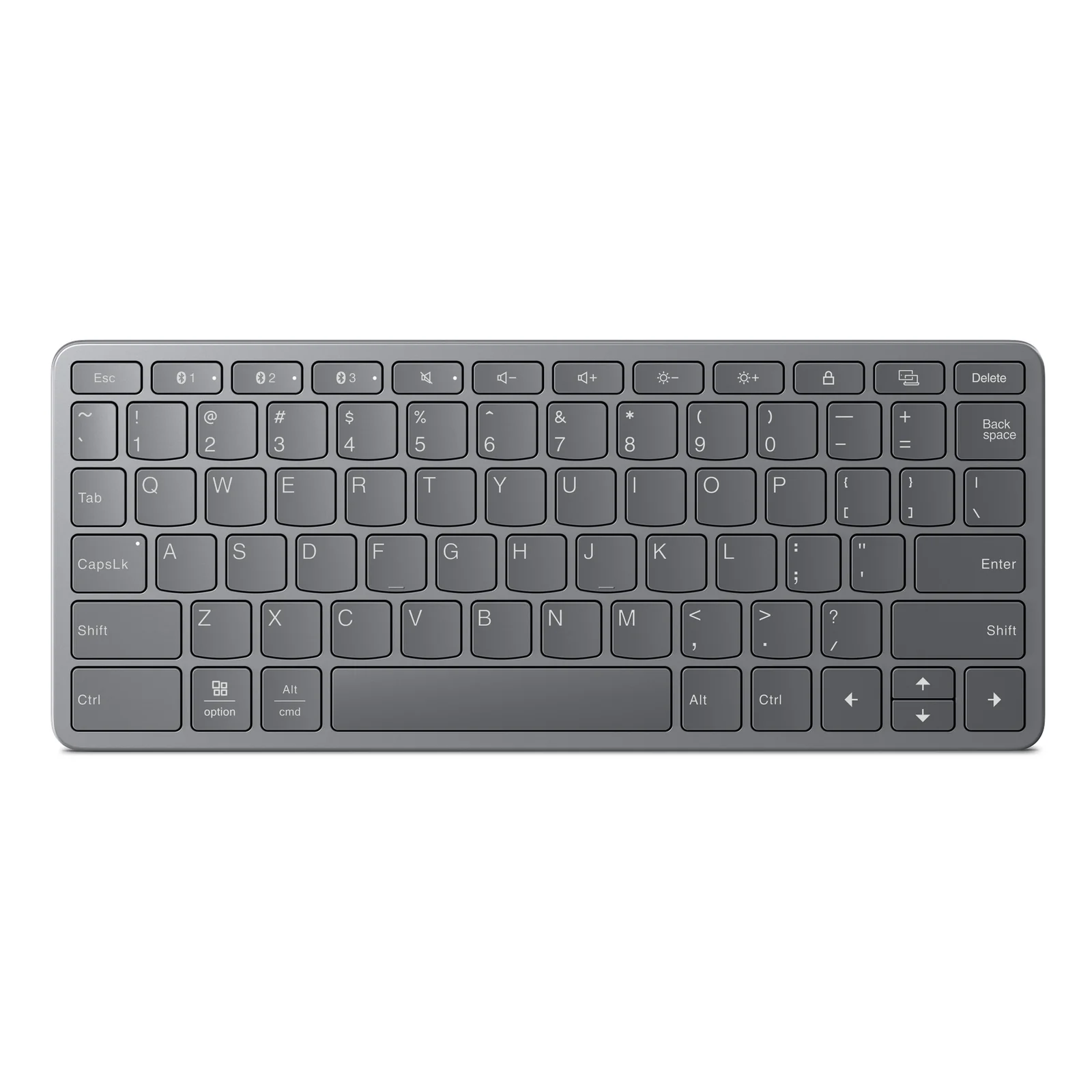 Multi-Device Wireless Keyboard Allemand USB Type-C Gris