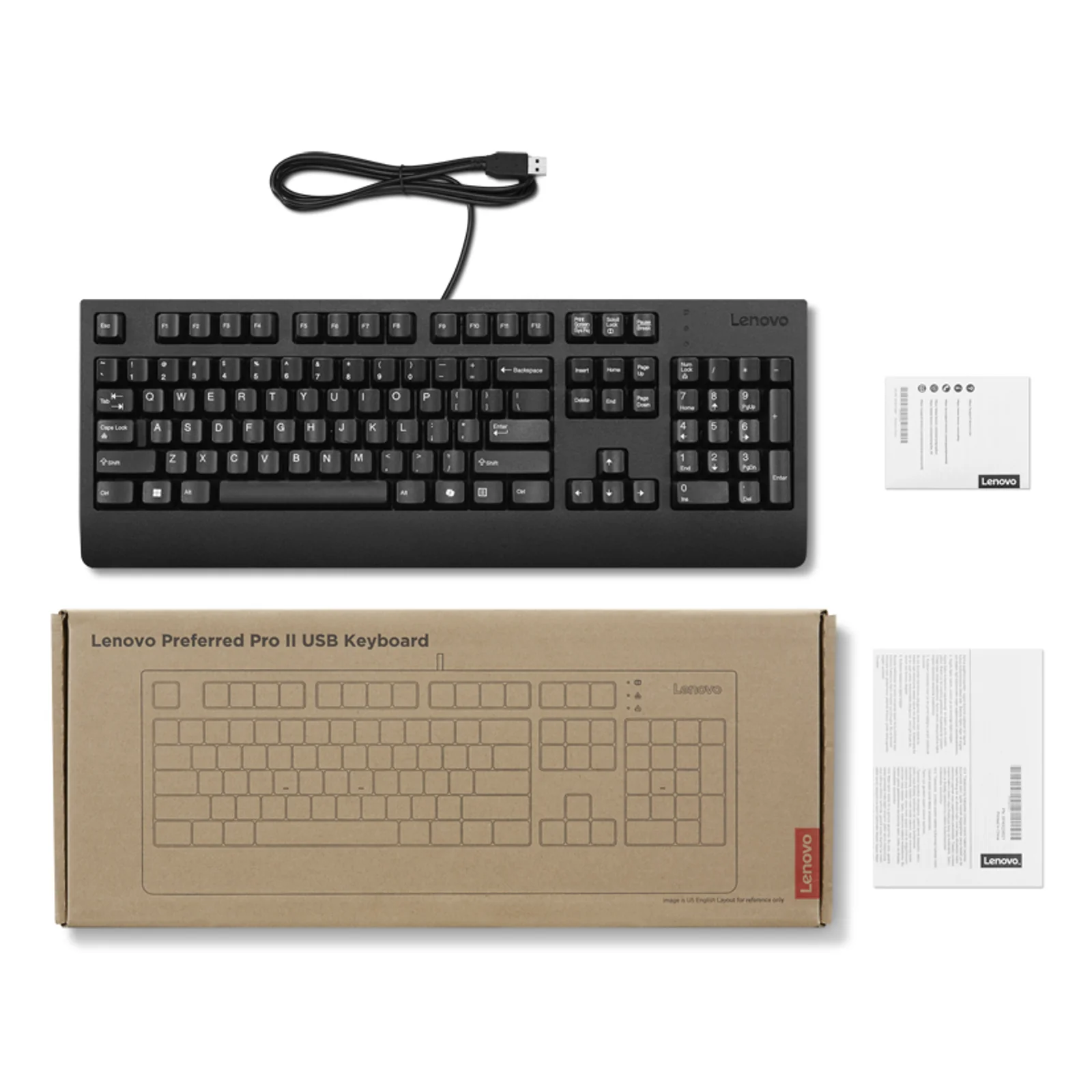 Lenovo Preferred Pro II USB Keyboard-French clavier maison/bureau Français Noir