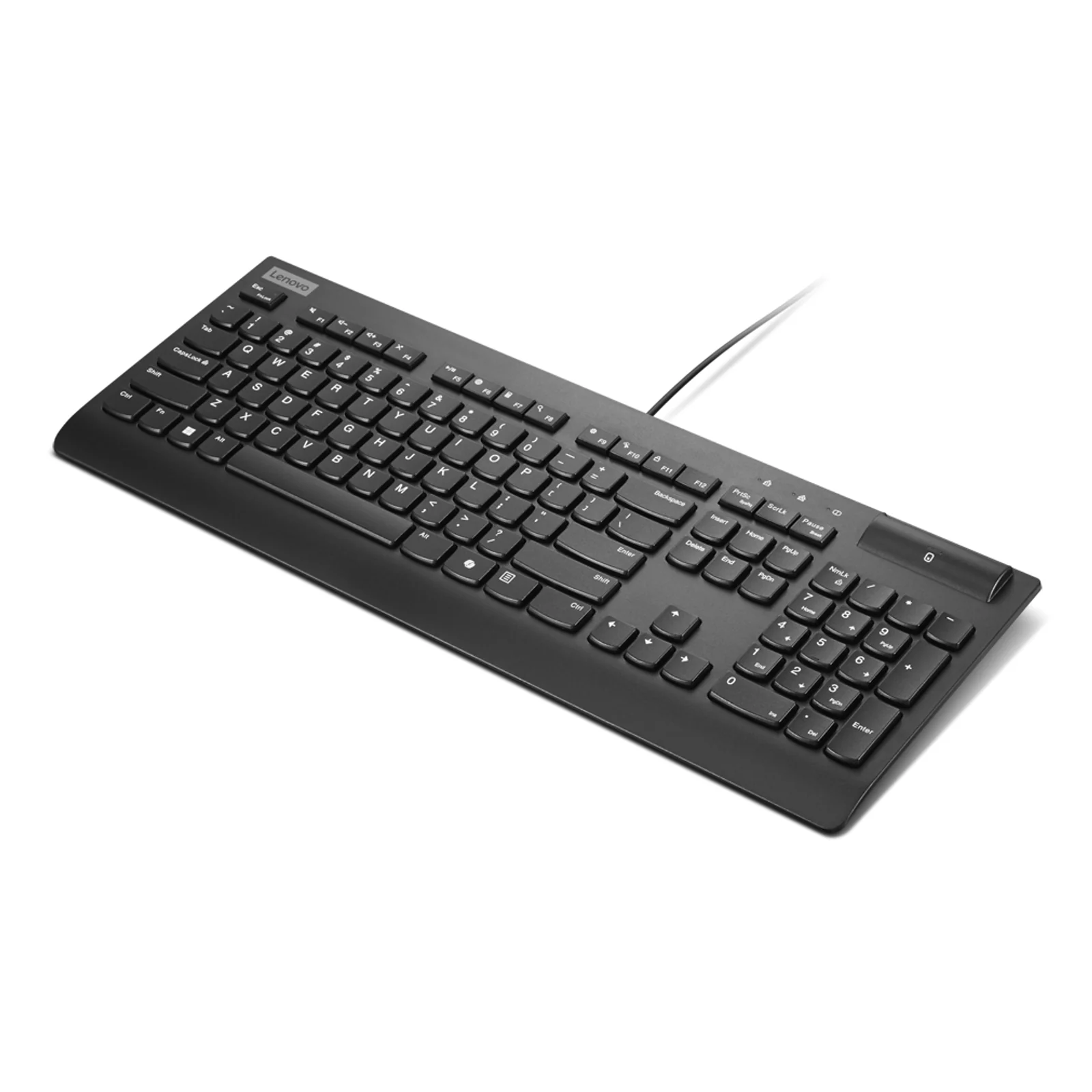 Lenovo Smartcard Wired keyboard II clavier Bureau USB Allemand Noir