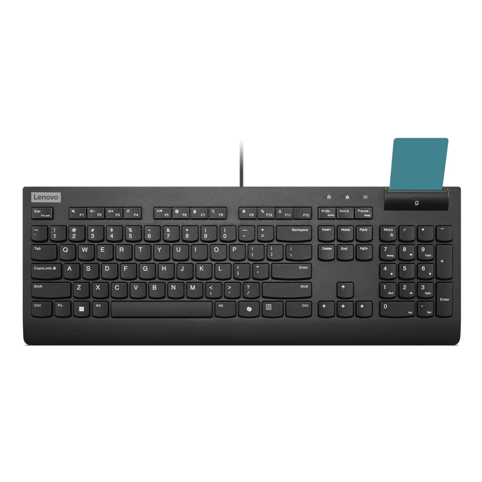 Smartcard Wired keyboard II clavier Bureau USB Français Noir
