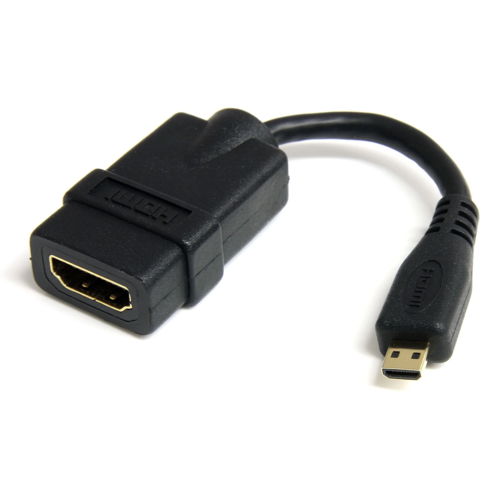 StarTech.com Câble adaptateur HDMI haute vitesse de 12cm - HDMI vers Micro HDMI - F/M - Noir