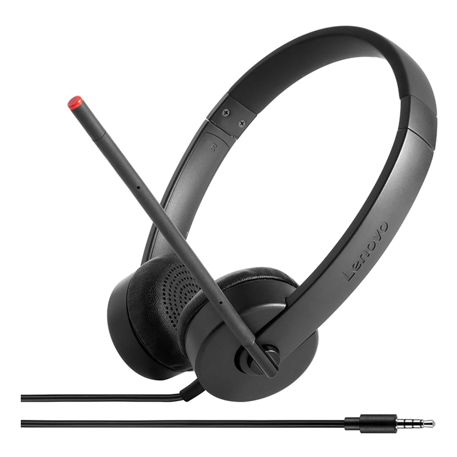 Stereo Analog Casque Avec fil Arceau Bureau/Centre d'appels Noir