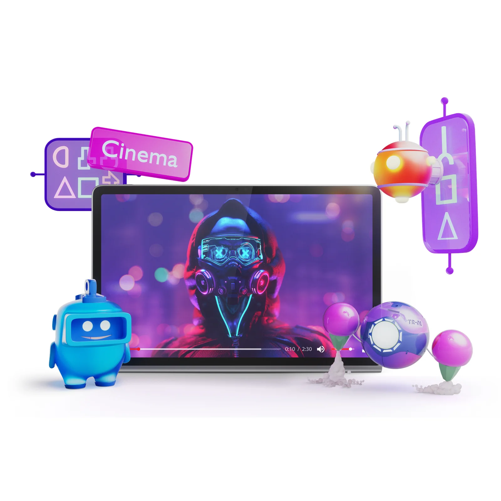 Lenovo Tab Plus Mediatek 128 Go 29,2 cm (11.5") 8 Go Wi-Fi 5 (802.11ac) Android 14 Gris