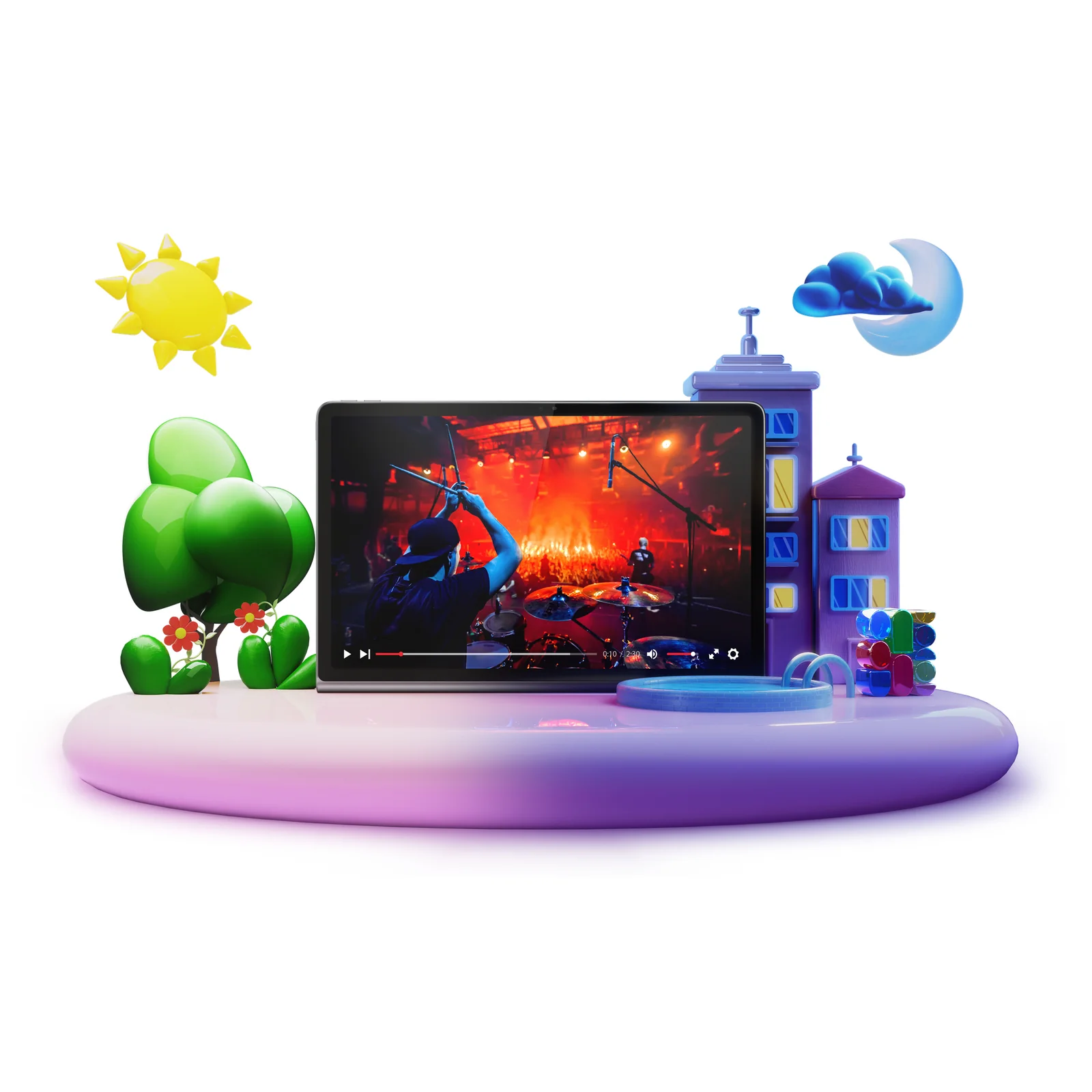 Lenovo Tab Plus Mediatek 128 Go 29,2 cm (11.5") 8 Go Wi-Fi 5 (802.11ac) Android 14 Gris