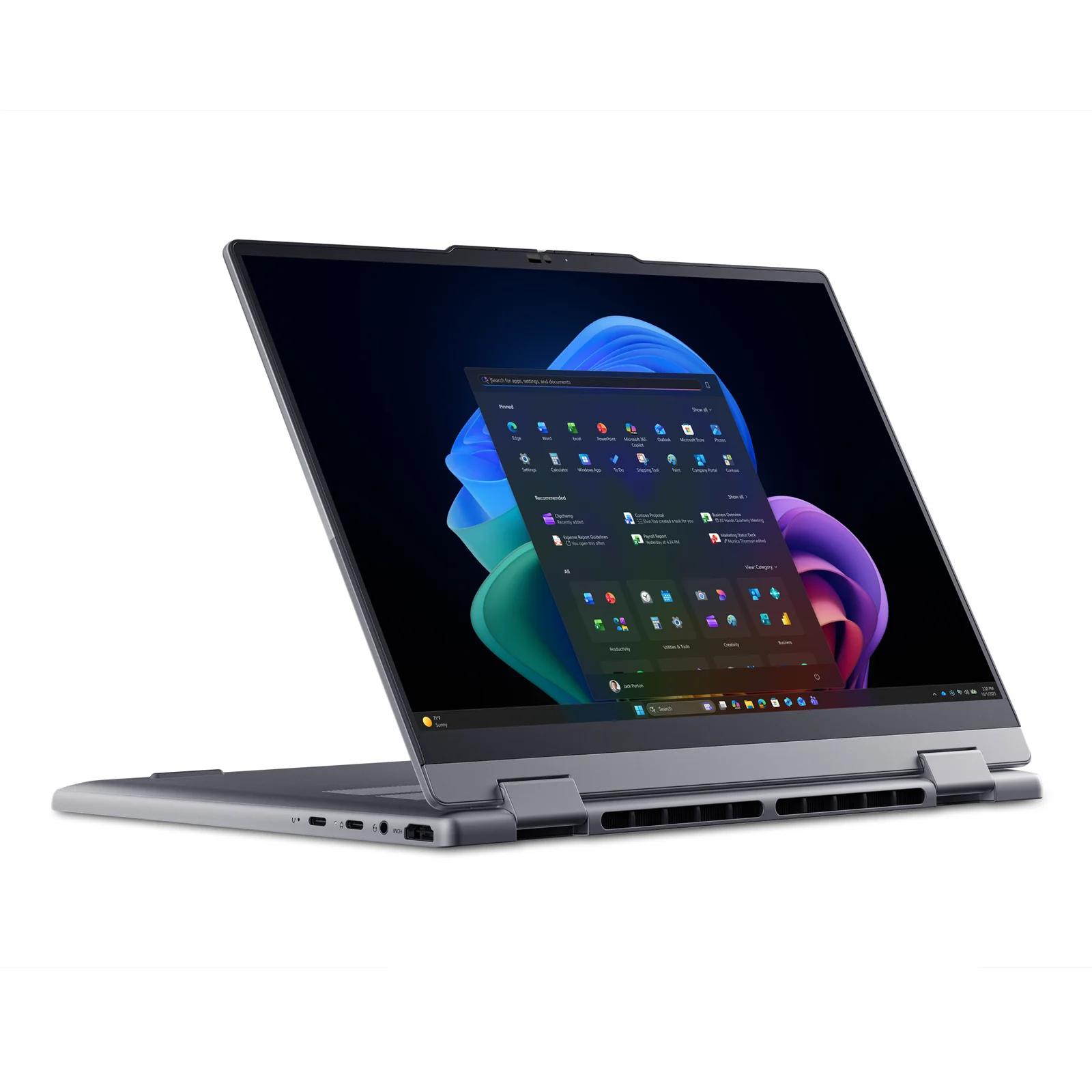 Lenovo ThinkBook 14 2-in-1 G6 IPL Copilot+ PC Intel Core Ultra 5 325 Hybride (2-en-1) 35,6 cm (14") Écran tactile WUXGA 32 Go DDR5-SDRAM 512 Go SSD Wi-Fi 7 (802.11be) Windows 11 Pro Allemand Gris