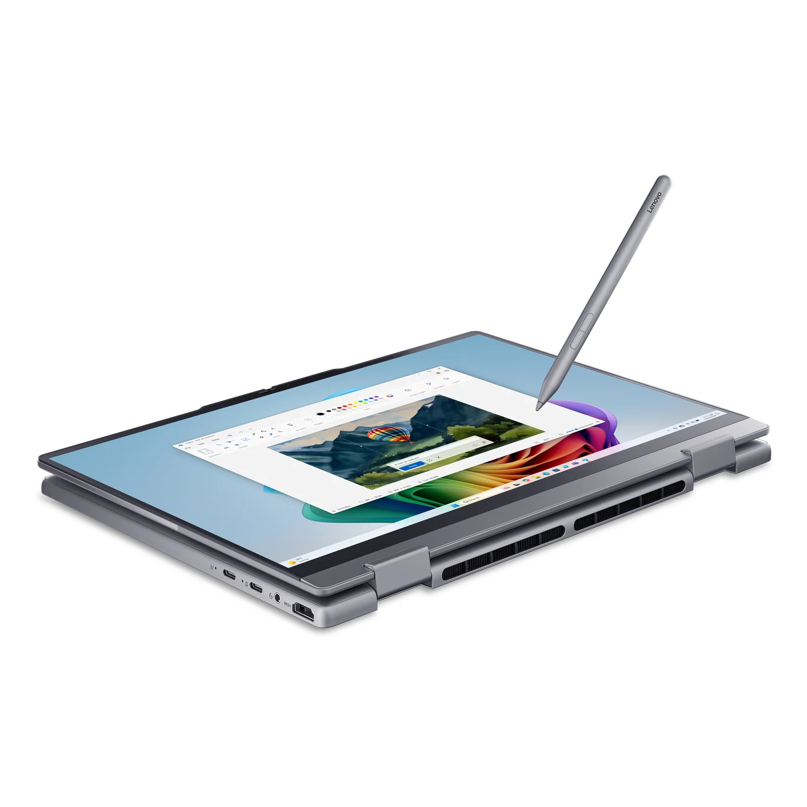 Lenovo ThinkBook 14 2-in-1 G6 IPL Copilot+ PC Intel Core Ultra 5 325 Hybride (2-en-1) 35,6 cm (14") Écran tactile WUXGA 32 Go DDR5-SDRAM 512 Go SSD Wi-Fi 7 (802.11be) Windows 11 Pro Allemand Gris