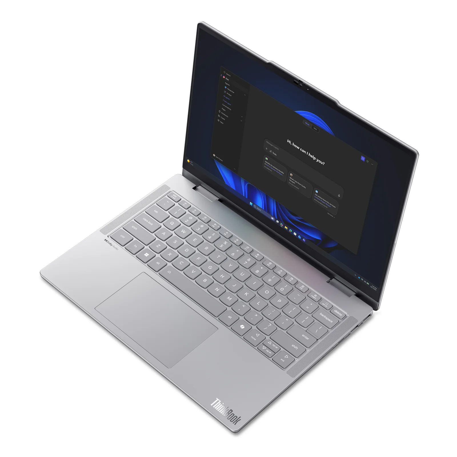 Lenovo ThinkBook 14 2-in-1 G6 IPL Copilot+ PC Intel Core Ultra 5 325 Hybride (2-en-1) 35,6 cm (14") Écran tactile WUXGA 32 Go DDR5-SDRAM 512 Go SSD Wi-Fi 7 (802.11be) Windows 11 Pro Allemand Gris