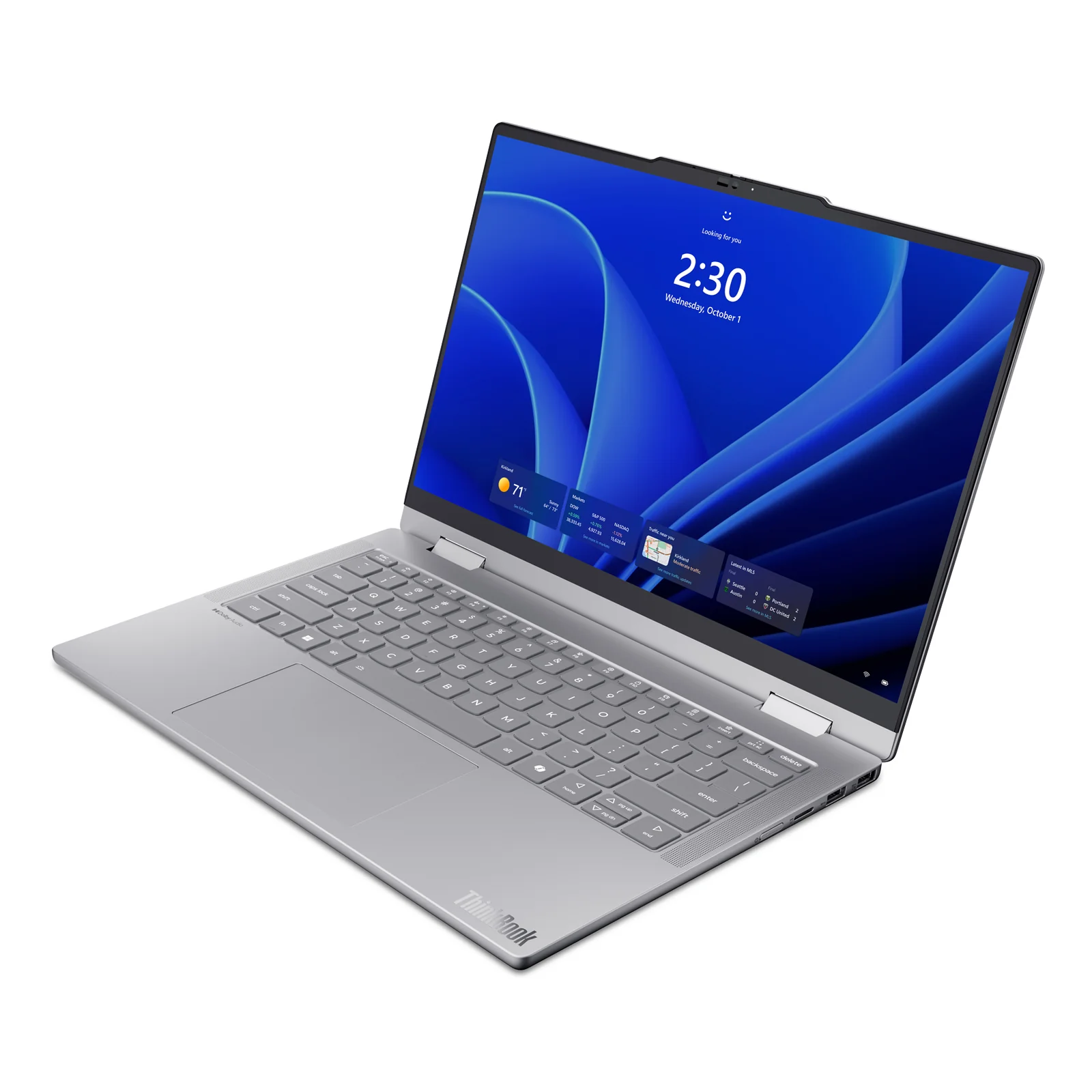 Lenovo ThinkBook 14 2-in-1 G6 IPL Copilot+ PC Intel Core Ultra 5 325 Hybride (2-en-1) 35,6 cm (14") Écran tactile WUXGA 32 Go DDR5-SDRAM 512 Go SSD Wi-Fi 7 (802.11be) Windows 11 Pro Allemand Gris