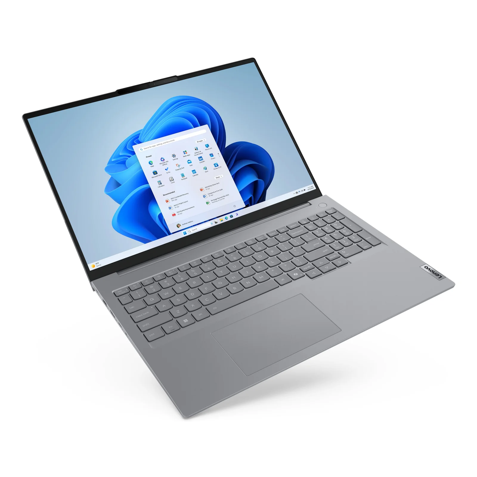 Lenovo ThinkBook 16 G8 IAL Intel Core Ultra 5 225U Ordinateur portable 40,6 cm (16") WUXGA 16 Go DDR5-SDRAM 512 Go SSD Wi-Fi 6E (802.11ax) Windows 11 Pro Français Gris