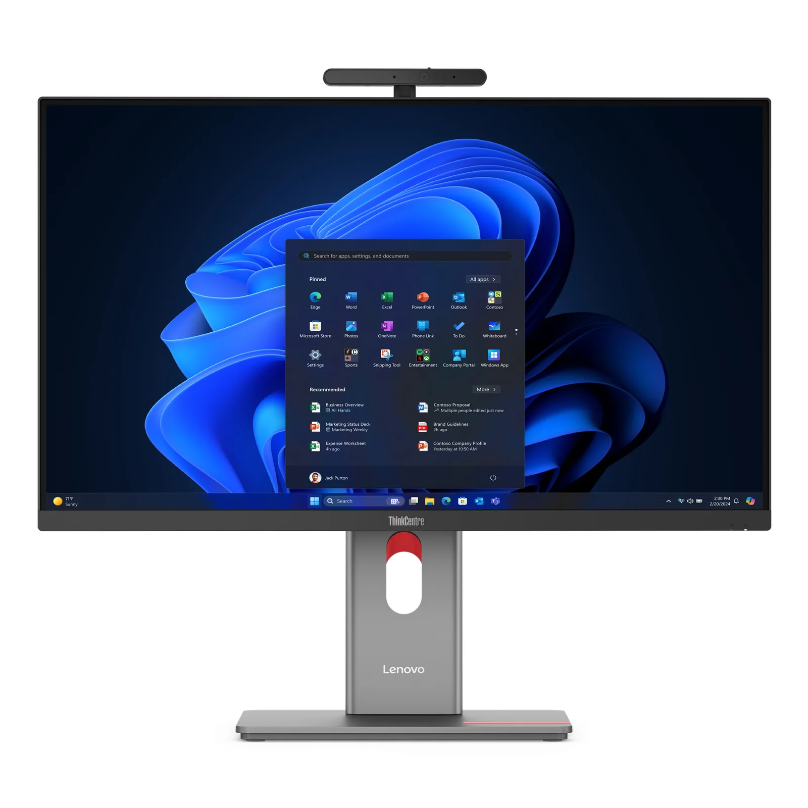 ThinkCentre M90a Pro Gen 6 Intel Core Ultra 5 235 68,6 cm (27") 2560 x 1440 pixels PC All-in-One 16 Go DDR5-SDRAM 512 Go SSD Windows 11 Pro Wi-Fi 6E (802.11ax) Noir