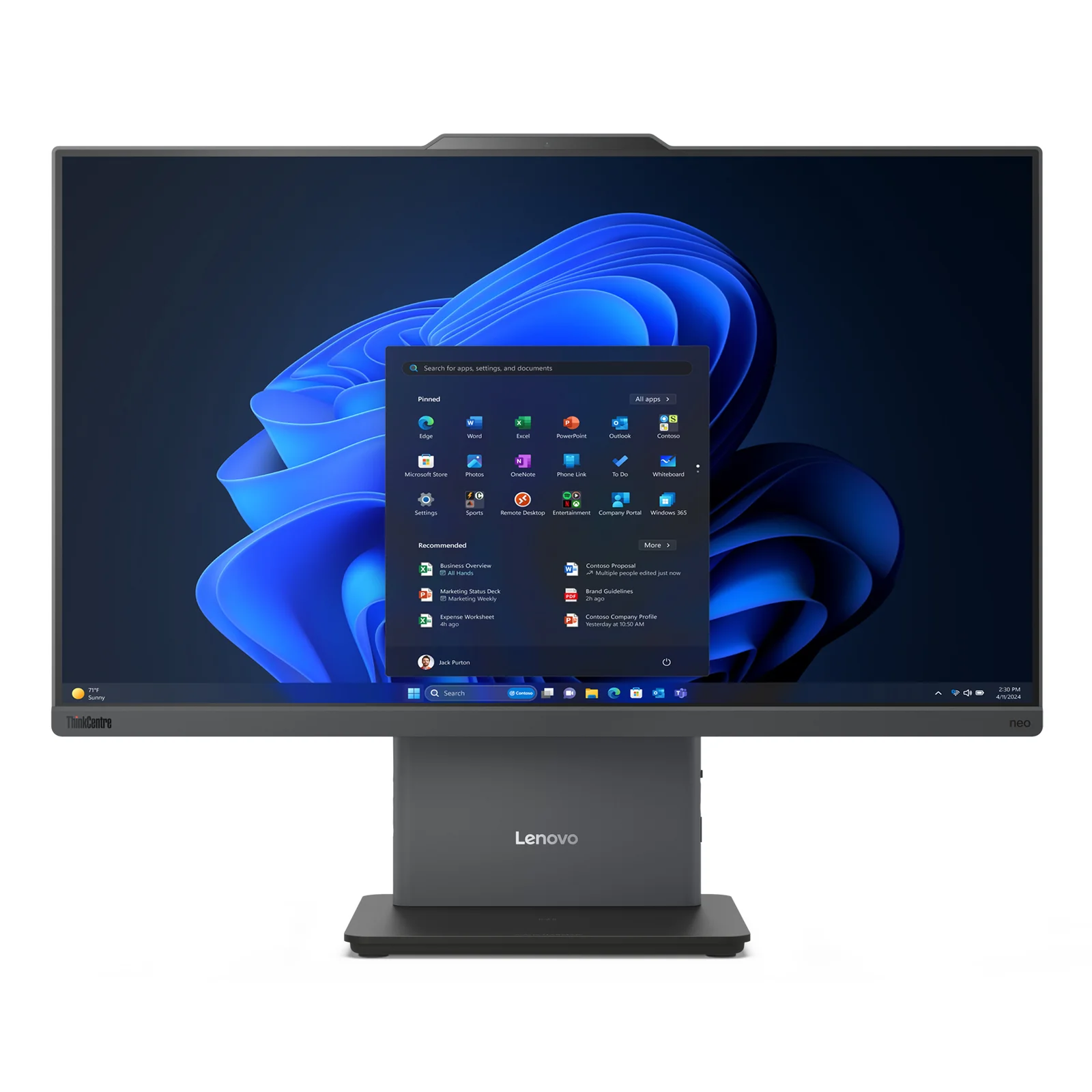 ThinkCentre neo 50a 24 Gen 5 Intel® Core™ i5 i5-13420H 60,5 cm (23.8") 1920 x 1080 pixels PC All-in-One 8 Go DDR5-SDRAM 256 Go SSD Windows 11 Pro Wi-Fi 6 (802.11ax) Gris