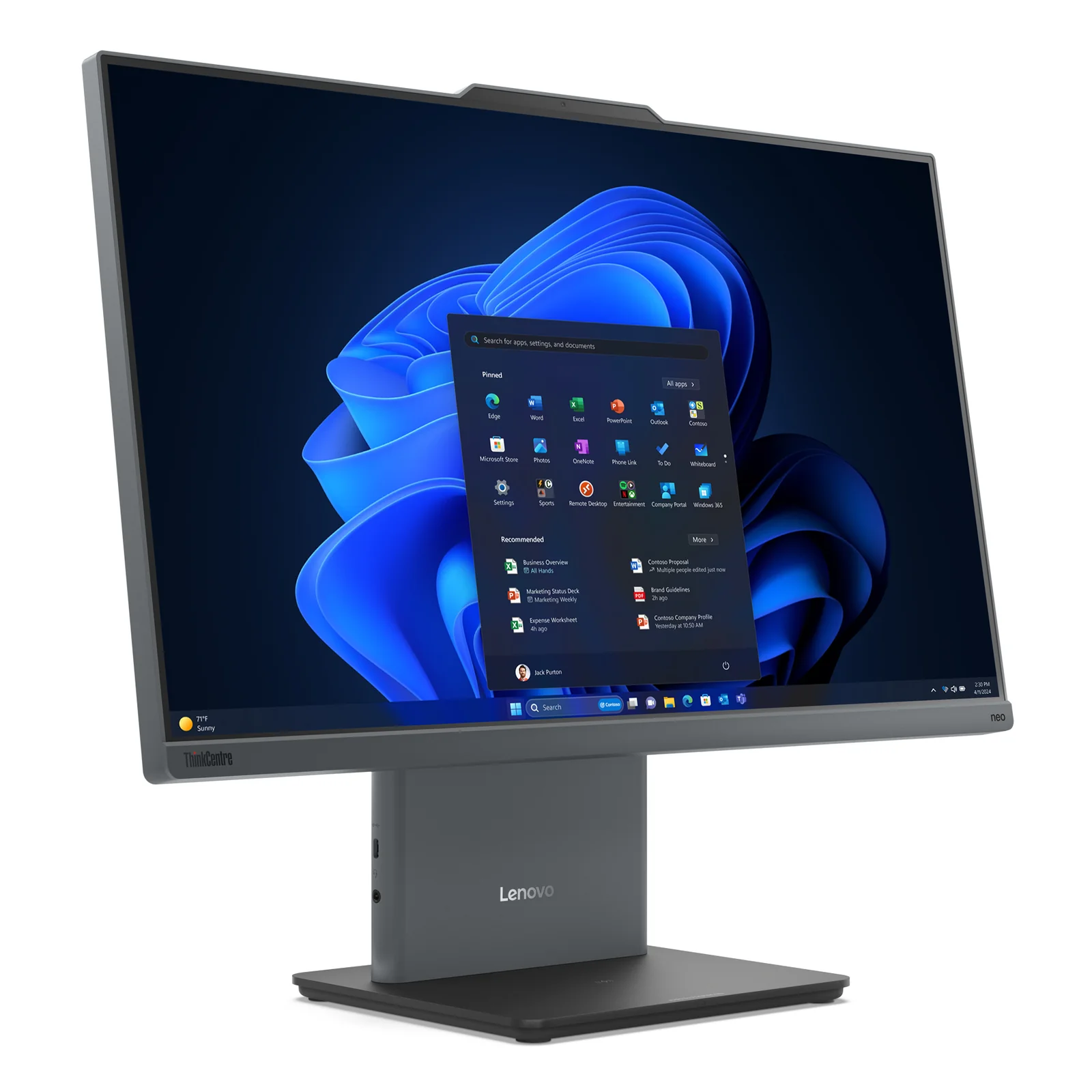Lenovo ThinkCentre neo 50a 24 Gen 5 Intel® Core™ i5 i5-13420H 60,5 cm (23.8") 1920 x 1080 pixels PC All-in-One 8 Go DDR5-SDRAM 256 Go SSD Windows 11 Pro Wi-Fi 6 (802.11ax) Gris