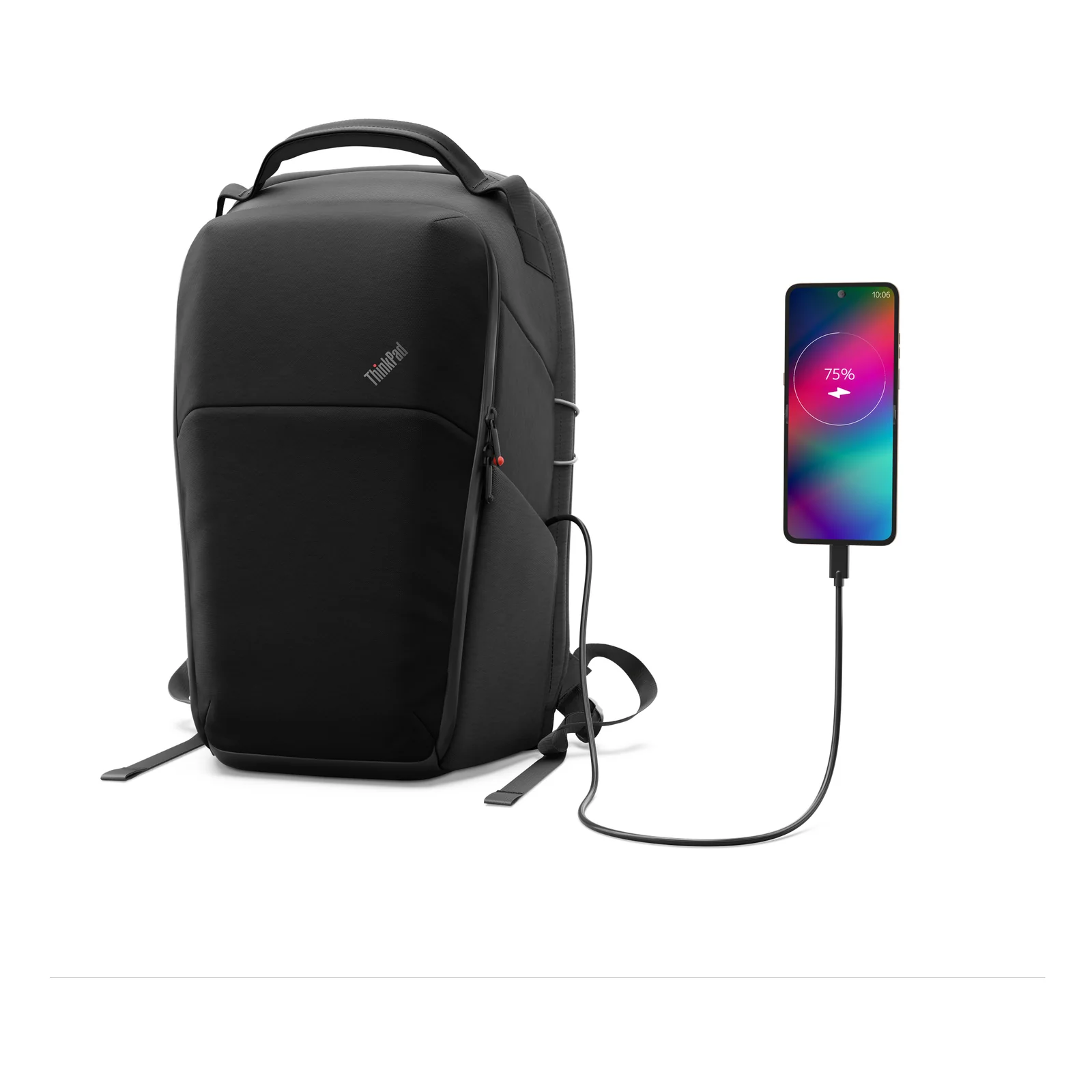 Lenovo ThinkPad 16" Click-Go 40,6 cm (16") Sac à dos Noir, Gris foncé