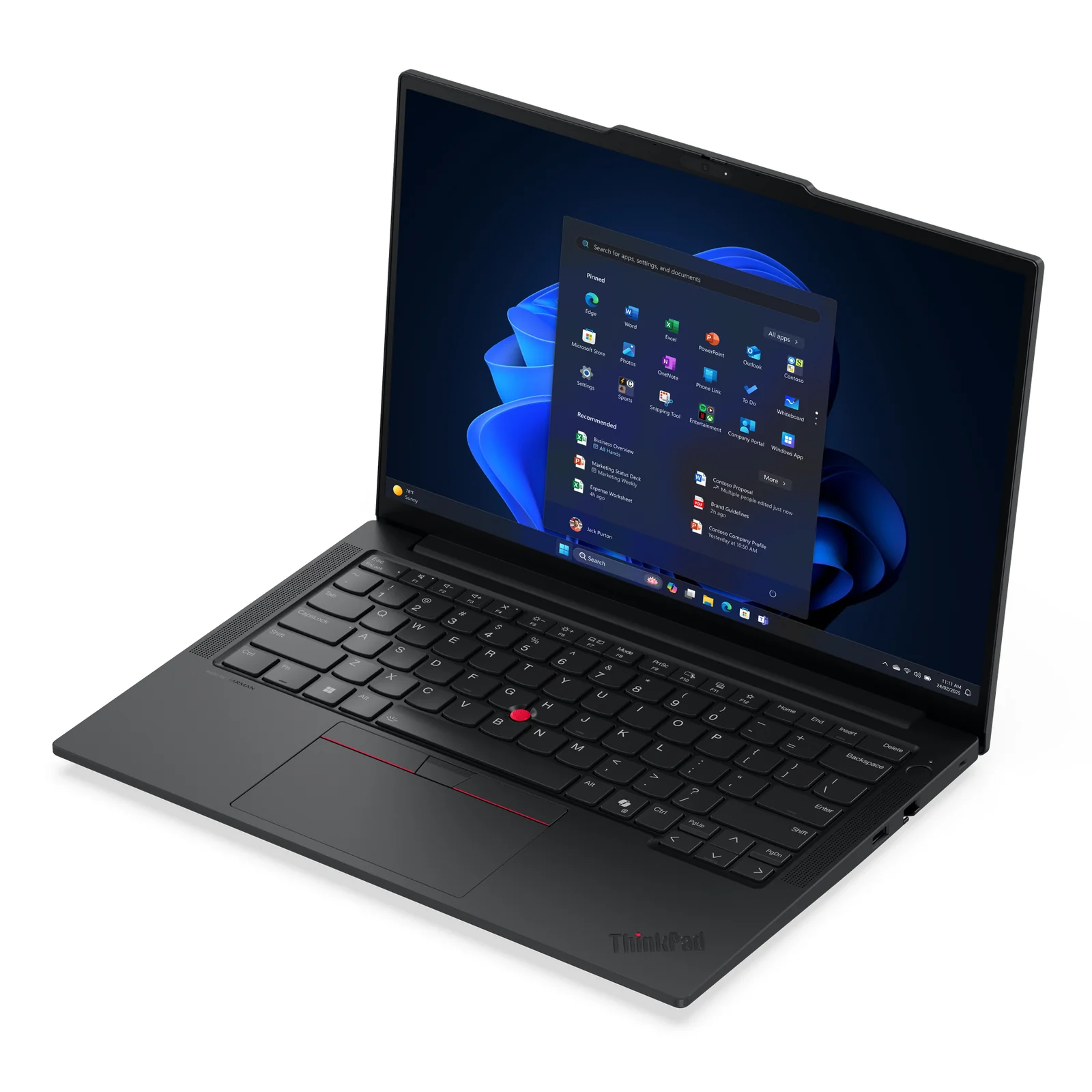 Lenovo ThinkPad E14 Gen 7 (Intel) Copilot+ PC Intel Core Ultra 5 226V Ordinateur portable 35,6 cm (14") WUXGA 16 Go LPDDR5x-SDRAM 512 Go SSD Wi-Fi 6E (802.11ax) Windows 11 Pro Allemand Noir