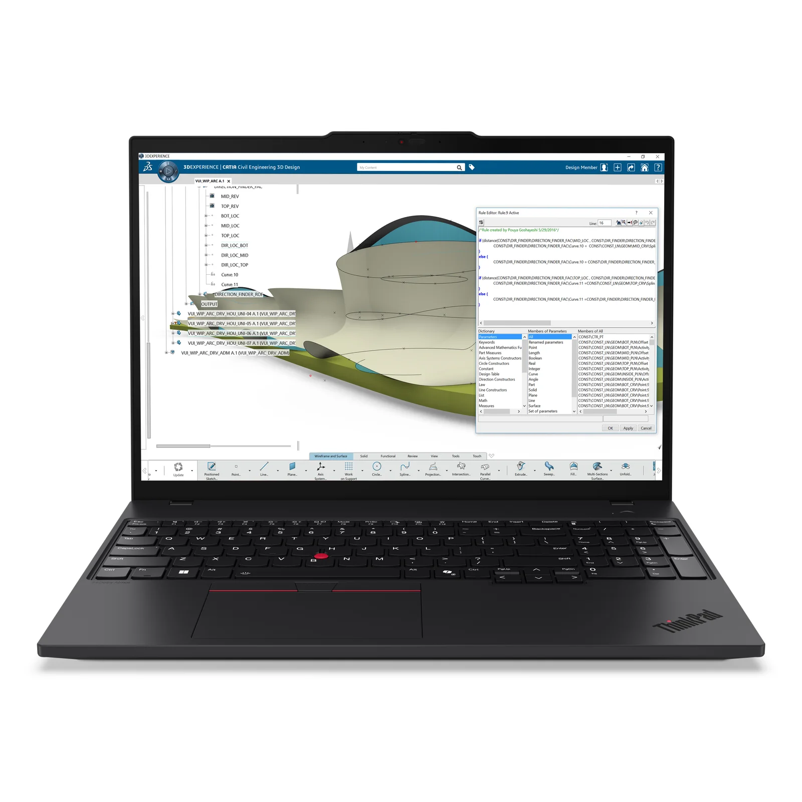Lenovo ThinkPad P16s Gen 4 (AMD) Copilot+ PC AMD Ryzen AI 7 350 Station de travail mobile 40,6 cm (16") WUXGA 16 Go DDR5-SDRAM 512 Go SSD Wi-Fi 7 (802.11be) Windows 11 Pro Français Noir