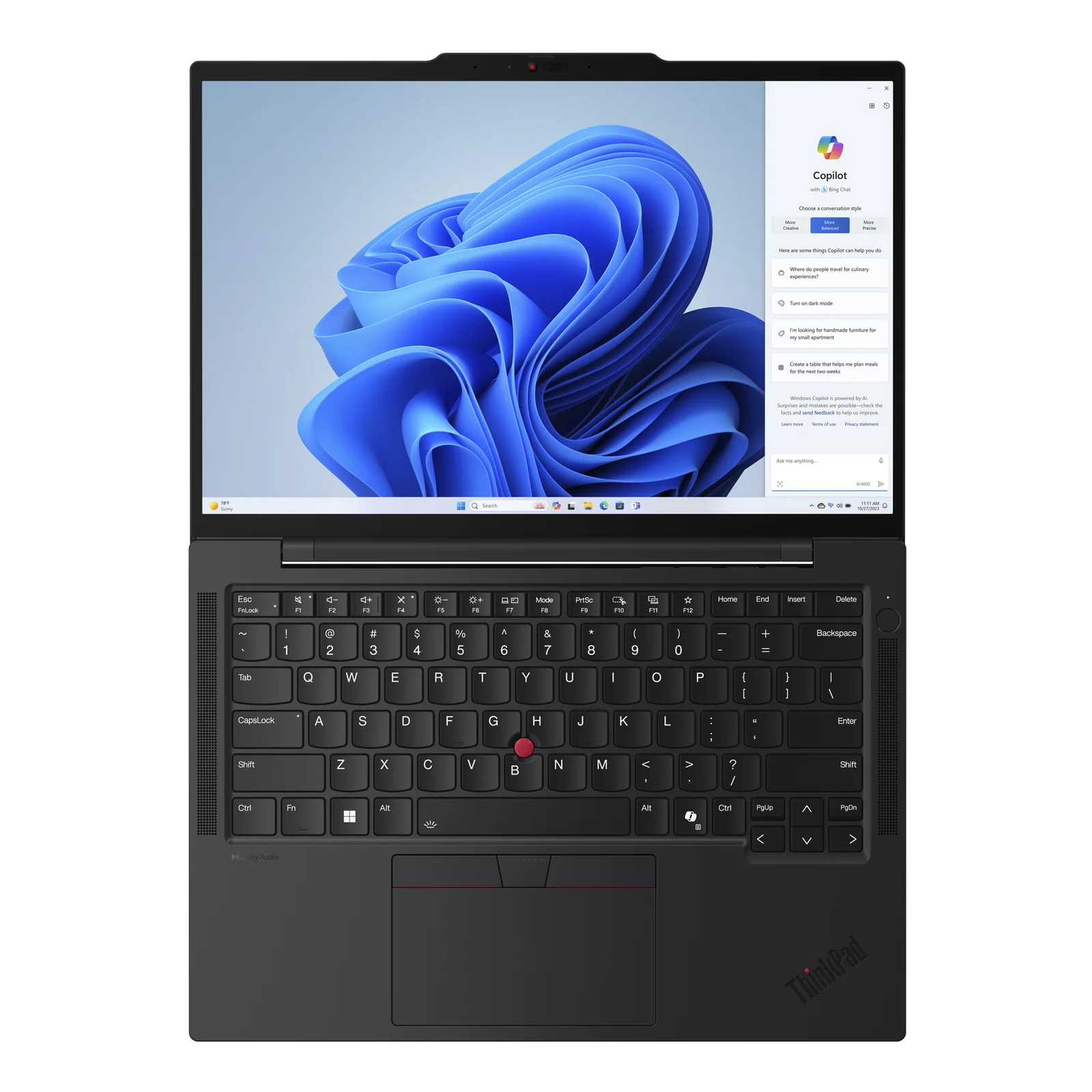 Lenovo ThinkPad T14s Gen 5 Intel Core Ultra 7 155U Ordinateur portable 35,6 cm (14") WUXGA 16 Go LPDDR5x-SDRAM 512 Go SSD Wi-Fi 6E (802.11ax) Windows 11 Pro Français Noir