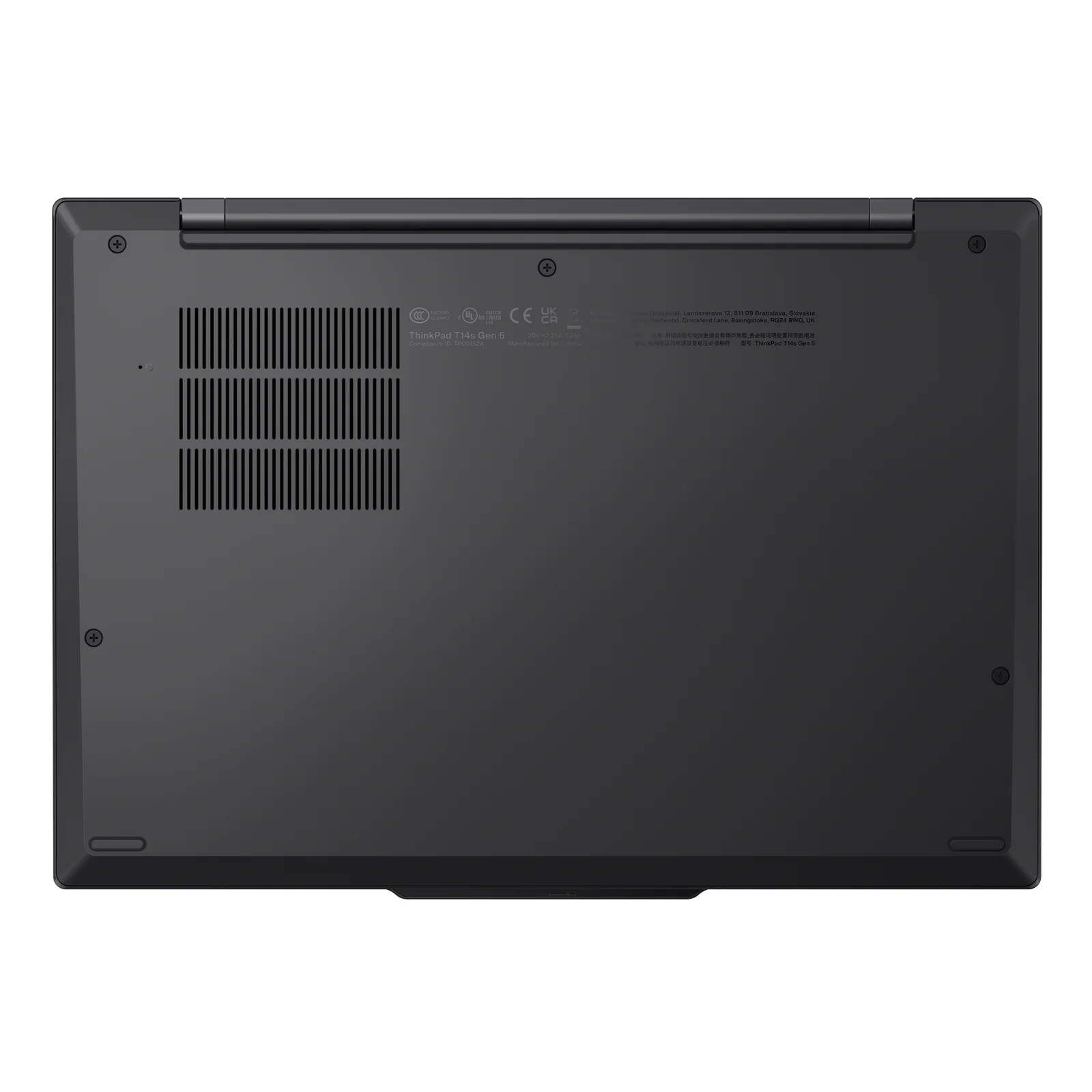 Lenovo ThinkPad T14s Gen 5 Intel Core Ultra 7 155U Ordinateur portable 35,6 cm (14") WUXGA 16 Go LPDDR5x-SDRAM 512 Go SSD Wi-Fi 6E (802.11ax) Windows 11 Pro Français Noir