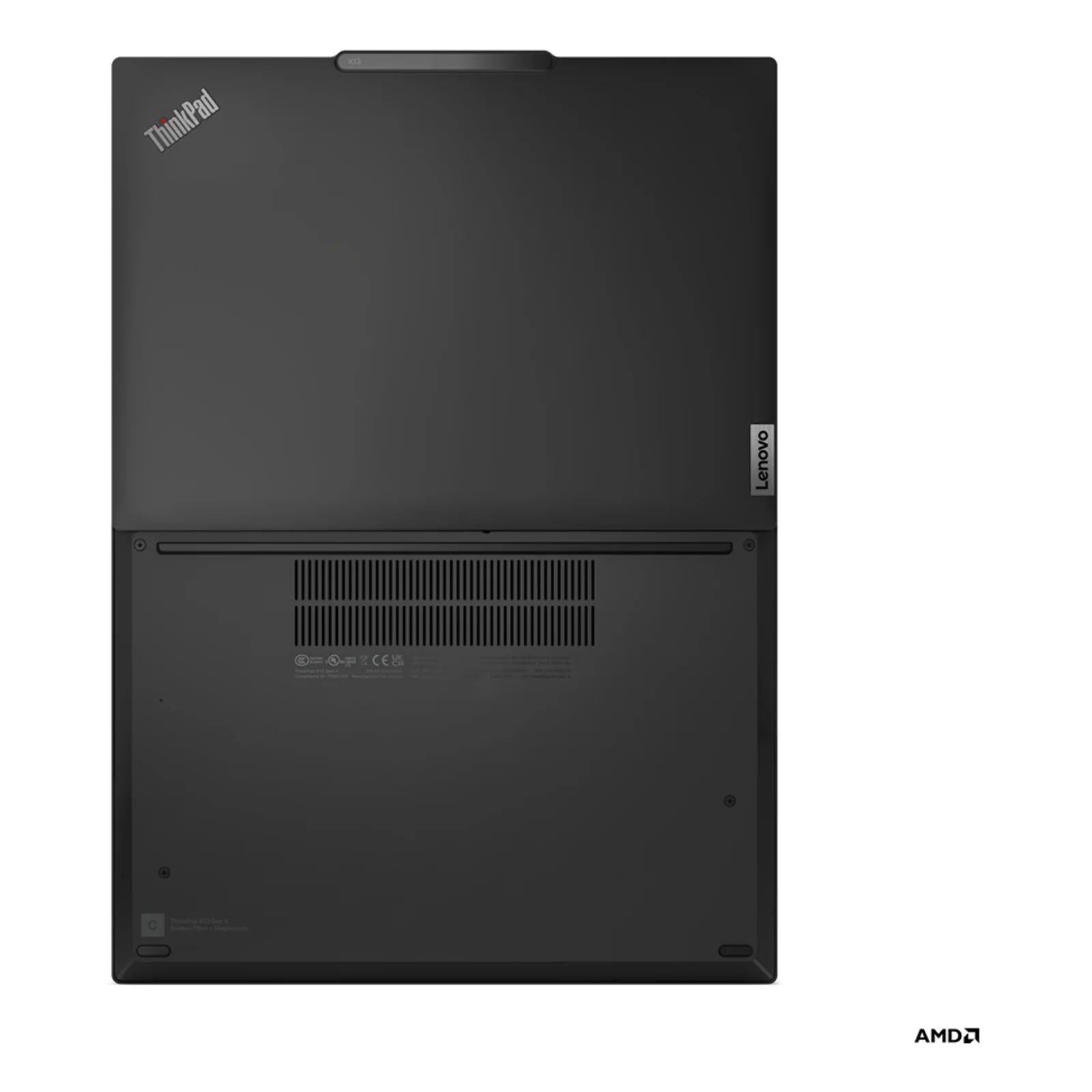 Lenovo ThinkPad X13 Gen 4 (AMD) AMD Ryzen™ 7 PRO 7840U Ordinateur portable 33,8 cm (13.3") WUXGA 16 Go LPDDR5x-SDRAM 512 Go SSD Wi-Fi 6E (802.11ax) Windows 11 Pro Français Noir