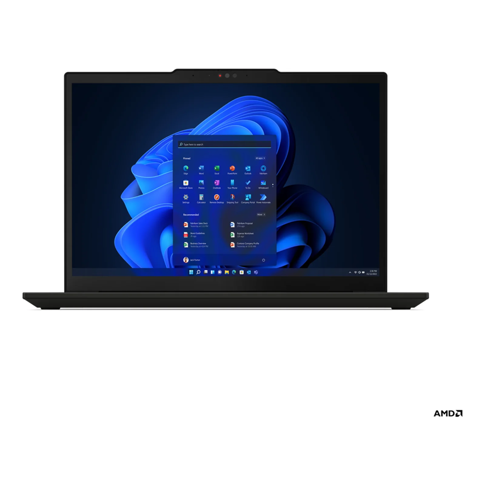 ThinkPad X13 Gen 4 (AMD) AMD Ryzen™ 7 PRO 7840U Ordinateur portable 33,8 cm (13.3") WUXGA 16 Go LPDDR5x-SDRAM 512 Go SSD Wi-Fi 6E (802.11ax) Windows 11 Pro Français Noir