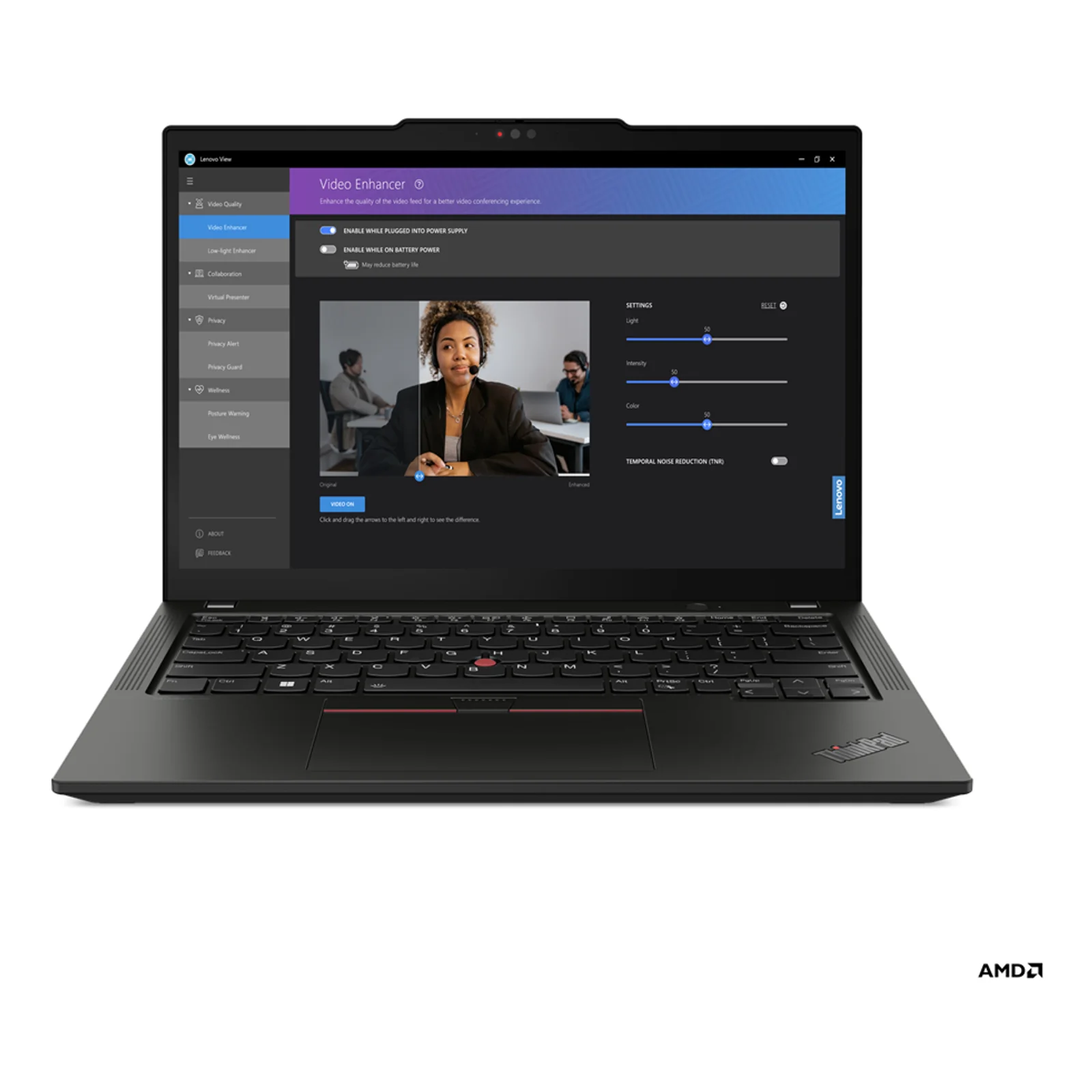 Lenovo ThinkPad X13 Gen 4 (AMD) AMD Ryzen™ 7 PRO 7840U Ordinateur portable 33,8 cm (13.3") WUXGA 16 Go LPDDR5x-SDRAM 512 Go SSD Wi-Fi 6E (802.11ax) Windows 11 Pro Français Noir