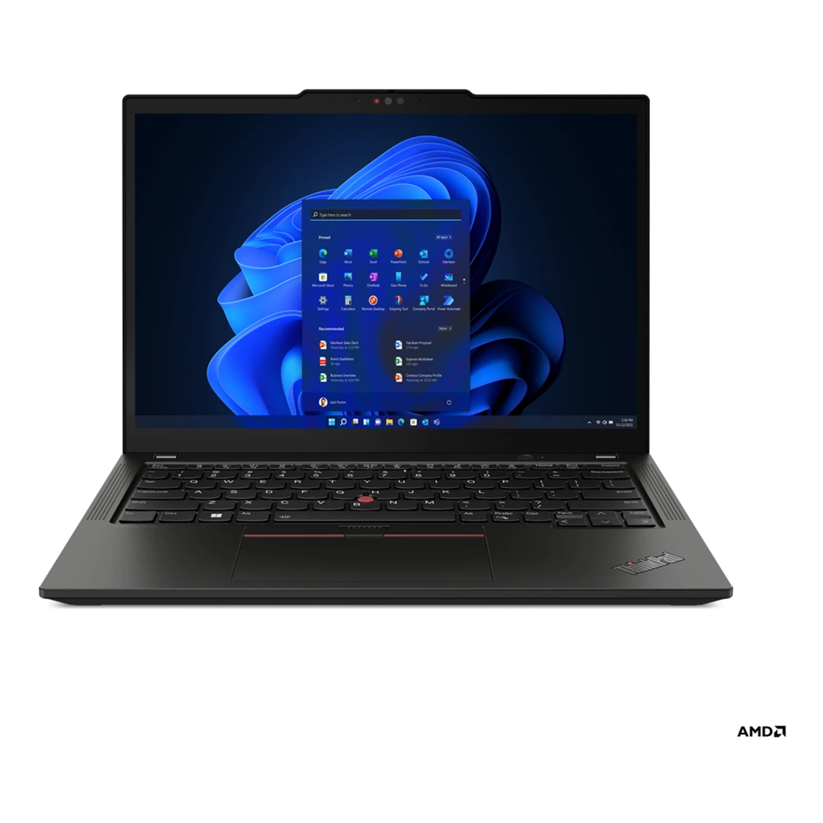 Lenovo ThinkPad X13 Gen 4 (AMD) AMD Ryzen™ 7 PRO 7840U Ordinateur portable 33,8 cm (13.3") WUXGA 16 Go LPDDR5x-SDRAM 512 Go SSD Wi-Fi 6E (802.11ax) Windows 11 Pro Français Noir