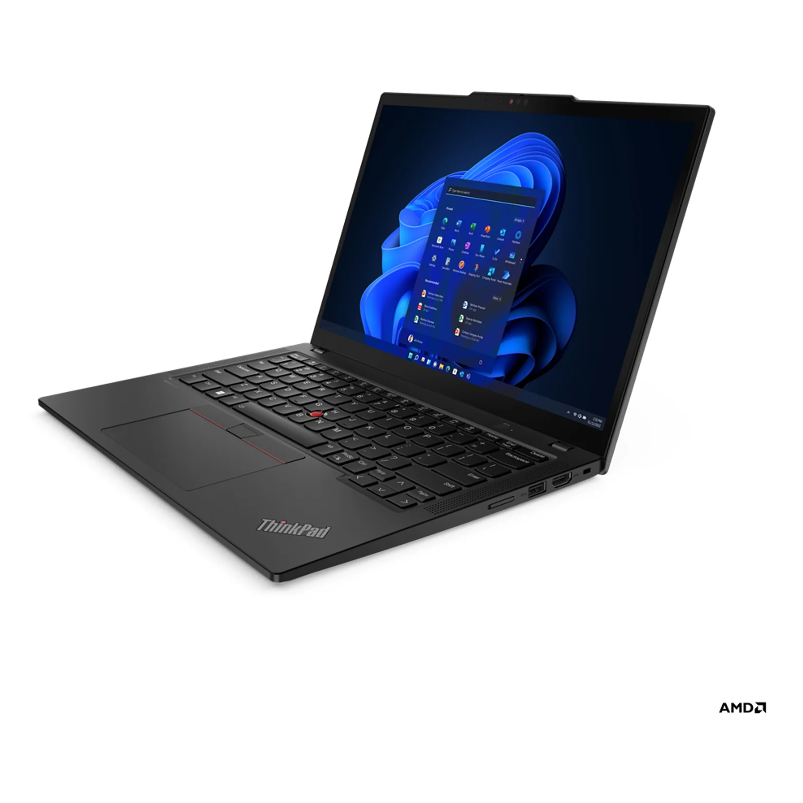 Lenovo ThinkPad X13 Gen 4 (AMD) AMD Ryzen™ 7 PRO 7840U Ordinateur portable 33,8 cm (13.3") WUXGA 16 Go LPDDR5x-SDRAM 512 Go SSD Wi-Fi 6E (802.11ax) Windows 11 Pro Français Noir