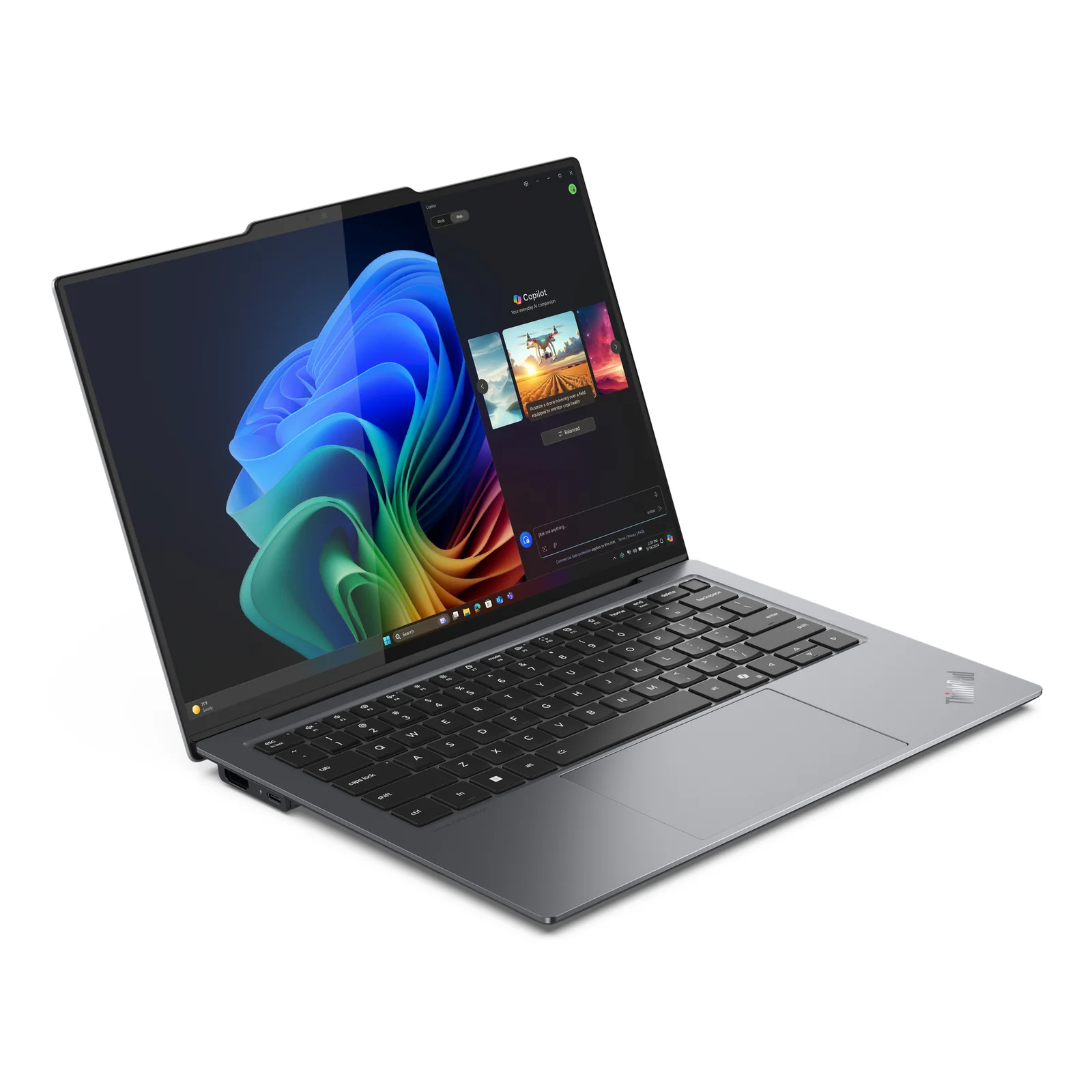 Lenovo ThinkPad X9-14 Gen 1 Copilot+ PC Intel Core Ultra 5 228V Ordinateur portable 35,6 cm (14") WUXGA 32 Go LPDDR5x-SDRAM 512 Go SSD Wi-Fi 7 (802.11be) Windows 11 Pro Français Gris
