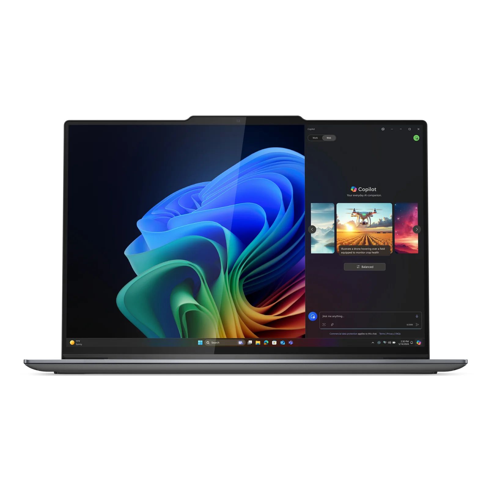 Lenovo ThinkPad X9-14 Gen 1 Copilot+ PC Intel Core Ultra 7 258V Ordinateur portable 35,6 cm (14") WUXGA 32 Go LPDDR5x-SDRAM 1 To SSD Wi-Fi 7 (802.11be) Windows 11 Pro Français Gris
