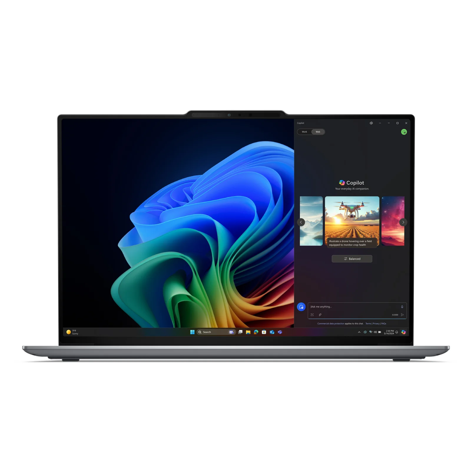 Lenovo ThinkPad X9-15 Gen 1 Aura Edition Copilot+ PC Intel Core Ultra 5 226V Ordinateur portable 38,9 cm (15.3") Écran tactile 2.8K 16 Go LPDDR5x-SDRAM 512 Go SSD Wi-Fi 7 (802.11be) Windows 11 Pro Français Gris