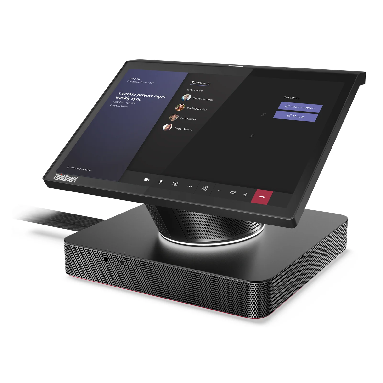 Lenovo ThinkSmart Hub Intel® Core™ i5 i5-8365UE 25,6 cm (10.1") 1920 x 1200 pixels Écran tactile PC All-in-One 16 Go DDR4-SDRAM 256 Go SSD Windows 11 IoT Enterprise GAC Wi-Fi 5 (802.11ac) Noir