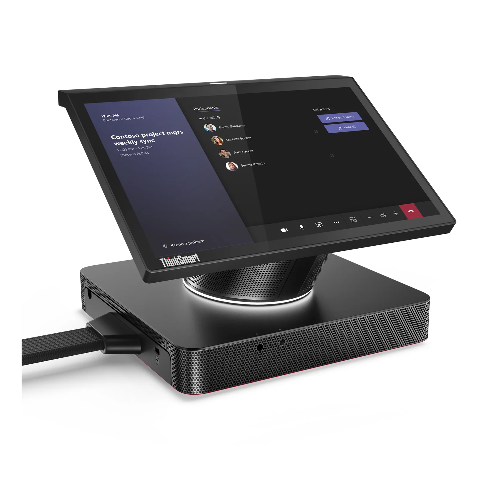Lenovo ThinkSmart Hub Intel® Core™ i5 i5-8365UE 25,6 cm (10.1") 1920 x 1200 pixels Écran tactile PC All-in-One 16 Go DDR4-SDRAM 256 Go SSD Windows 11 IoT Enterprise GAC Wi-Fi 5 (802.11ac) Noir