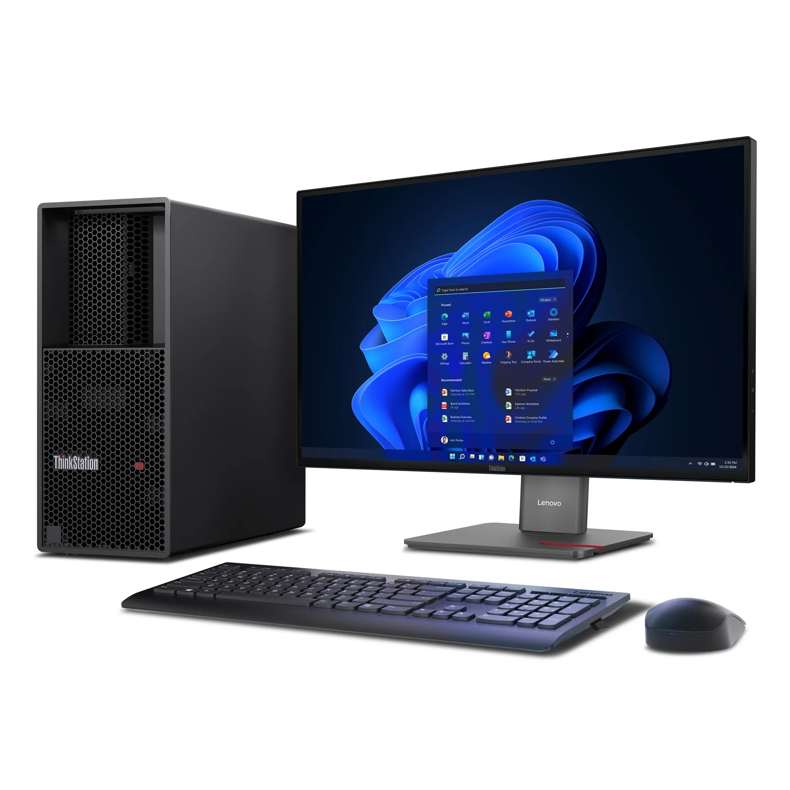 Lenovo ThinkStation P3 Tower Gen 2 Intel Core Ultra 7 265 32 Go DDR5-SDRAM 1 To SSD NVIDIA RTX 2000 Ada Windows 11 Pro Station de travail