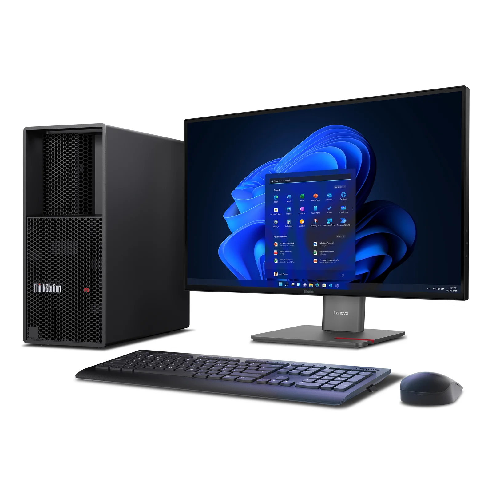 Lenovo ThinkStation P3 Tower Gen 2 Intel Core Ultra 7 265 32 Go DDR5-SDRAM 1 To SSD NVIDIA RTX A1000 Windows 11 Pro Station de travail Noir