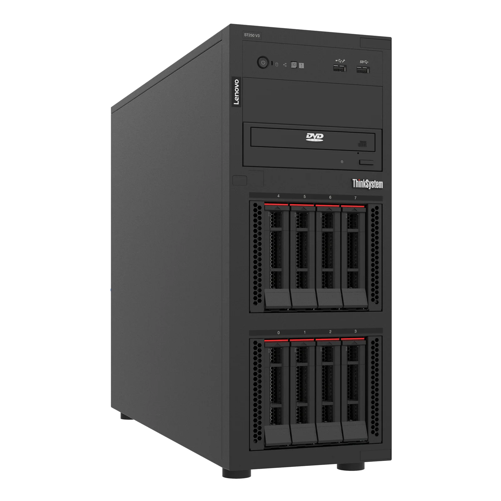 Lenovo ThinkSystem ST250 V3 serveur 1,92 To Tower Intel® Xeon® 6353P 2,7 GHz 32 Go DDR5-SDRAM 800 W