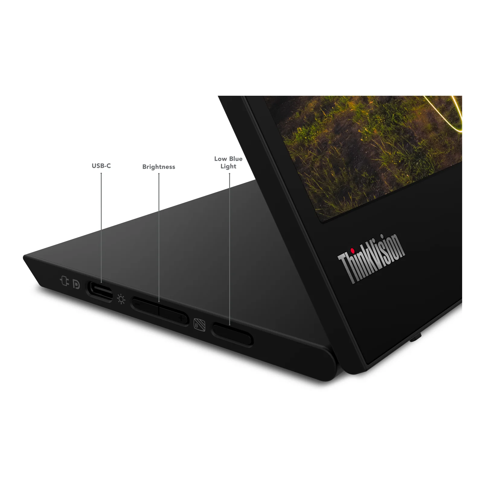 Lenovo ThinkVision M15 écran plat de PC 39,6 cm (15.6") 1920 x 1080 pixels Full HD LED Noir