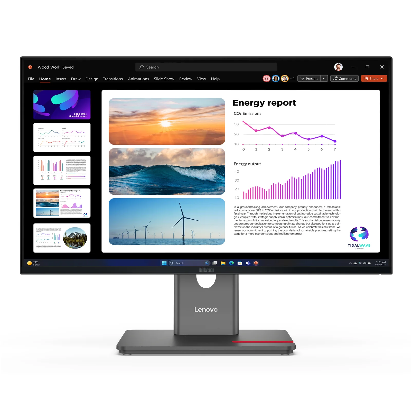ThinkVision P24Q-40 Moniteur
