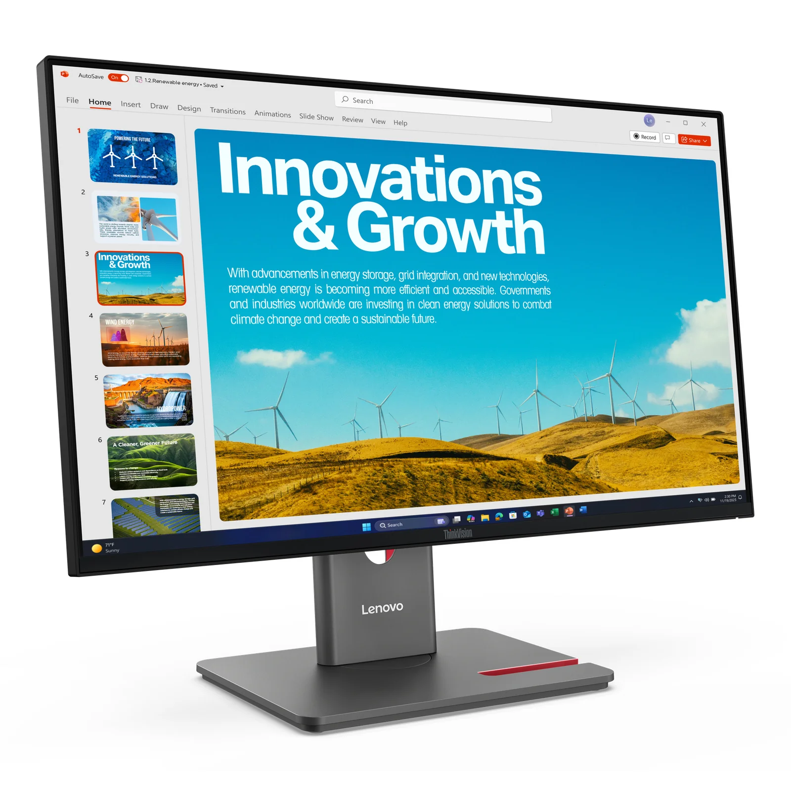 Lenovo ThinkVision P24QD-40 Moniteur