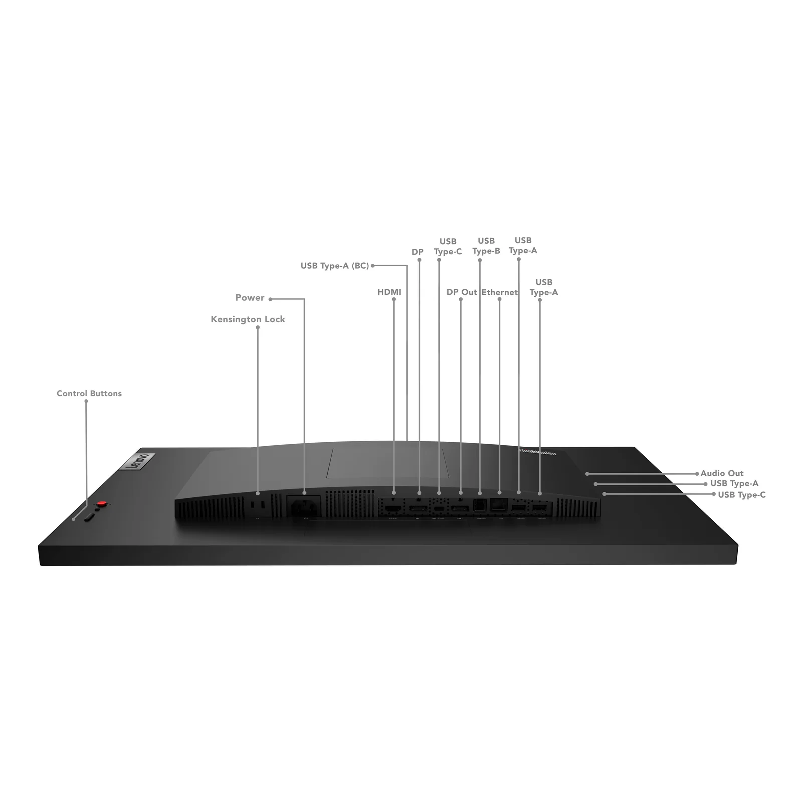 Lenovo ThinkVision P27h-30 écran plat de PC 68,6 cm (27") 2560 x 1440 pixels Quad HD LCD Noir