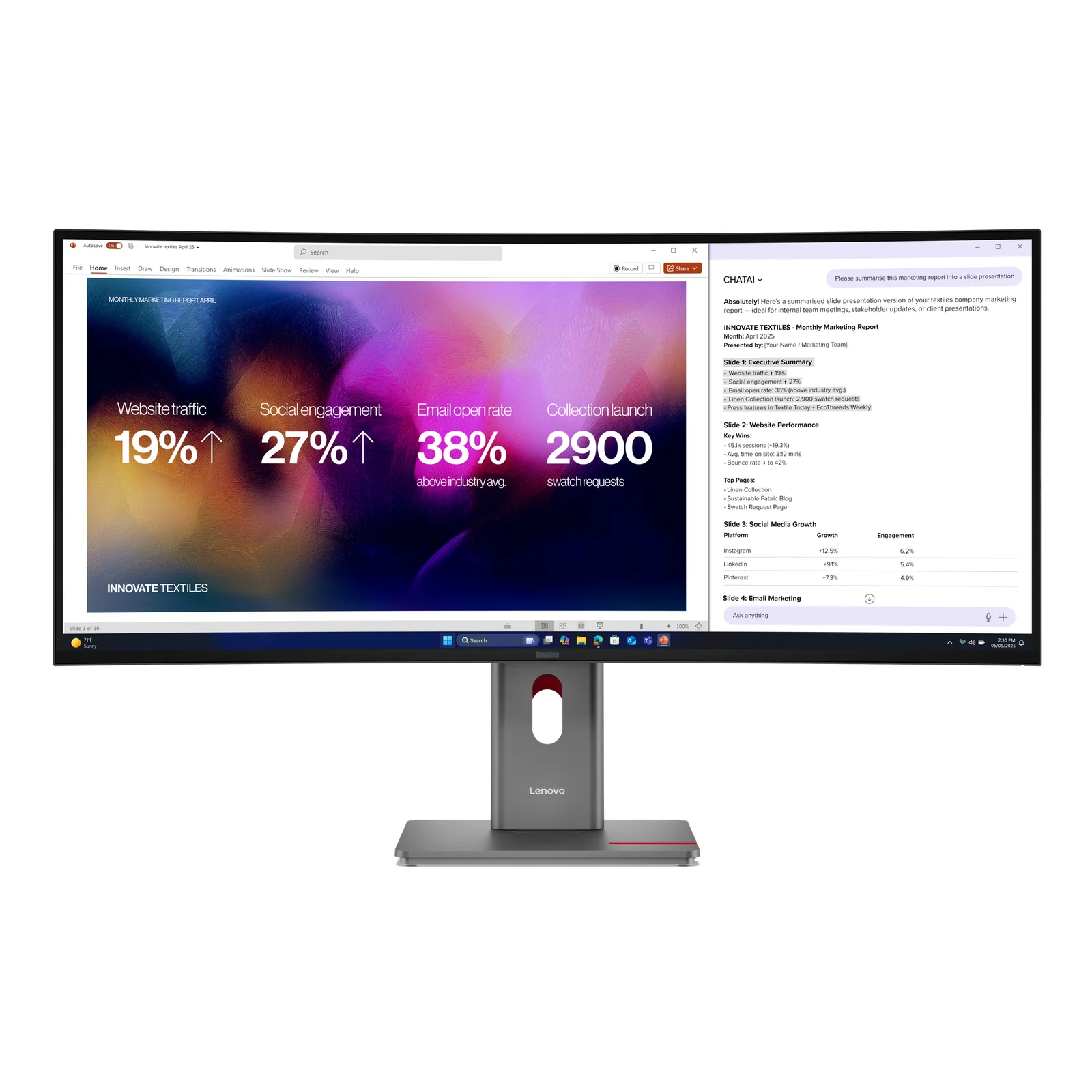 ThinkVision P40WD-40 Moniteur