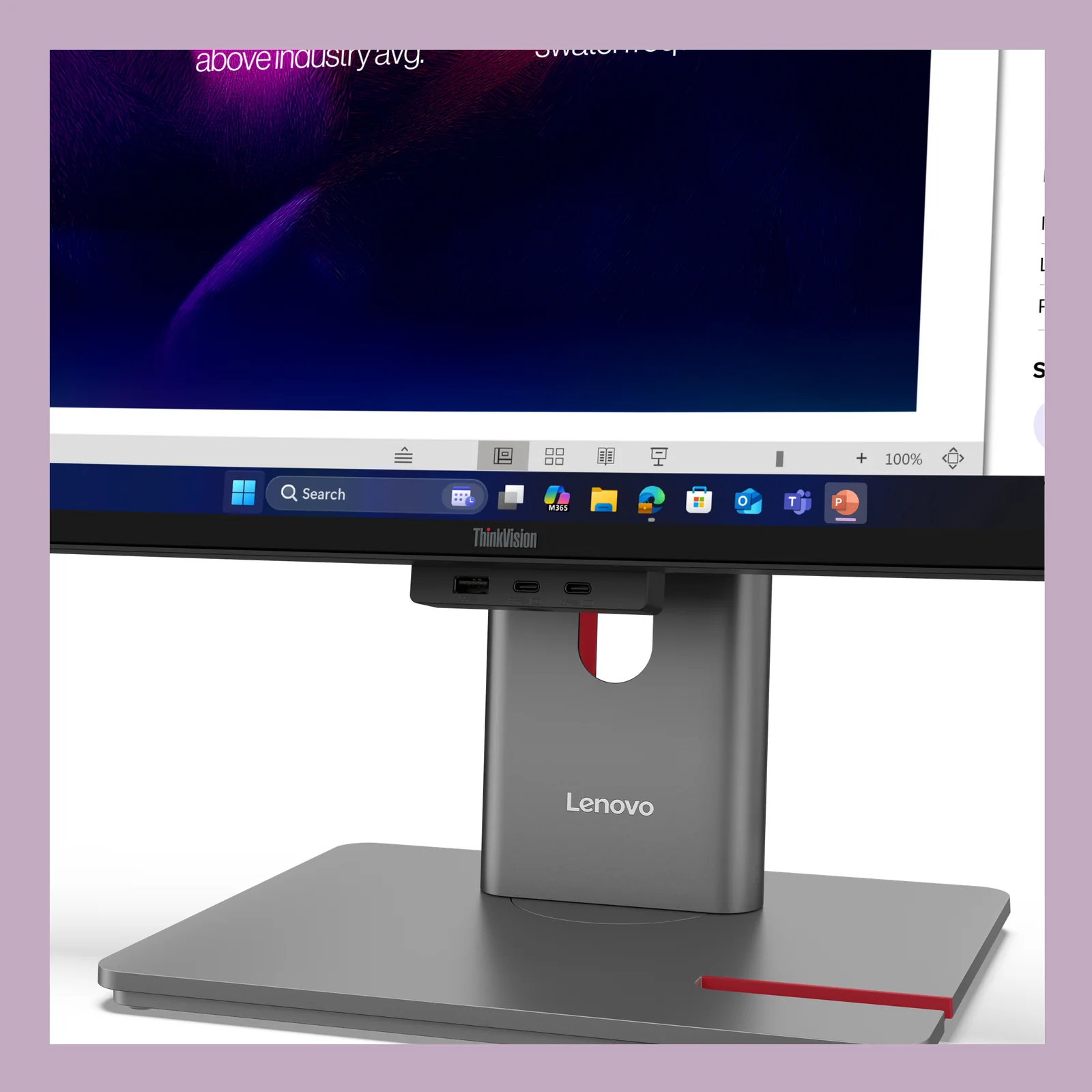 Lenovo ThinkVision P40WD-40 Moniteur