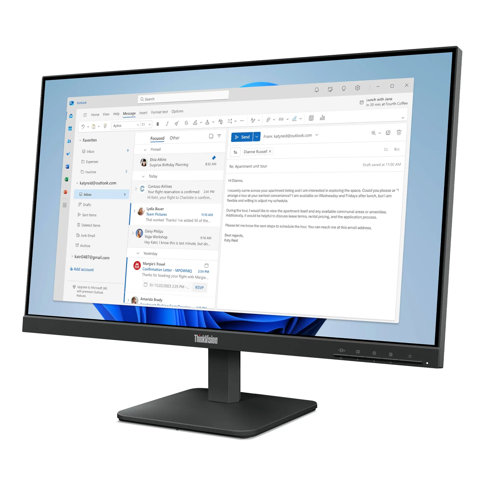 Lenovo ThinkVision S24-4e Moniteur