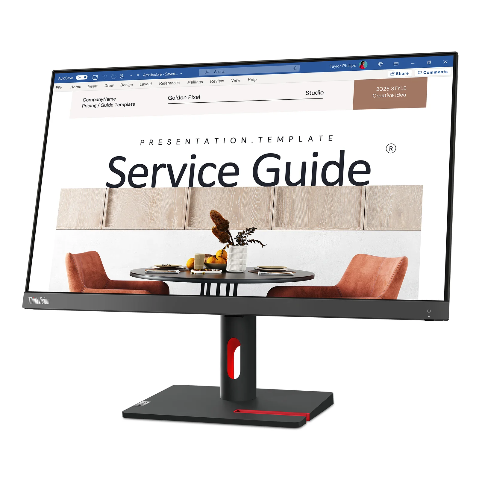 Lenovo ThinkVision S24i-30 écran plat de PC 60,5 cm (23.8") 1920 x 1080 pixels Full HD LED Noir