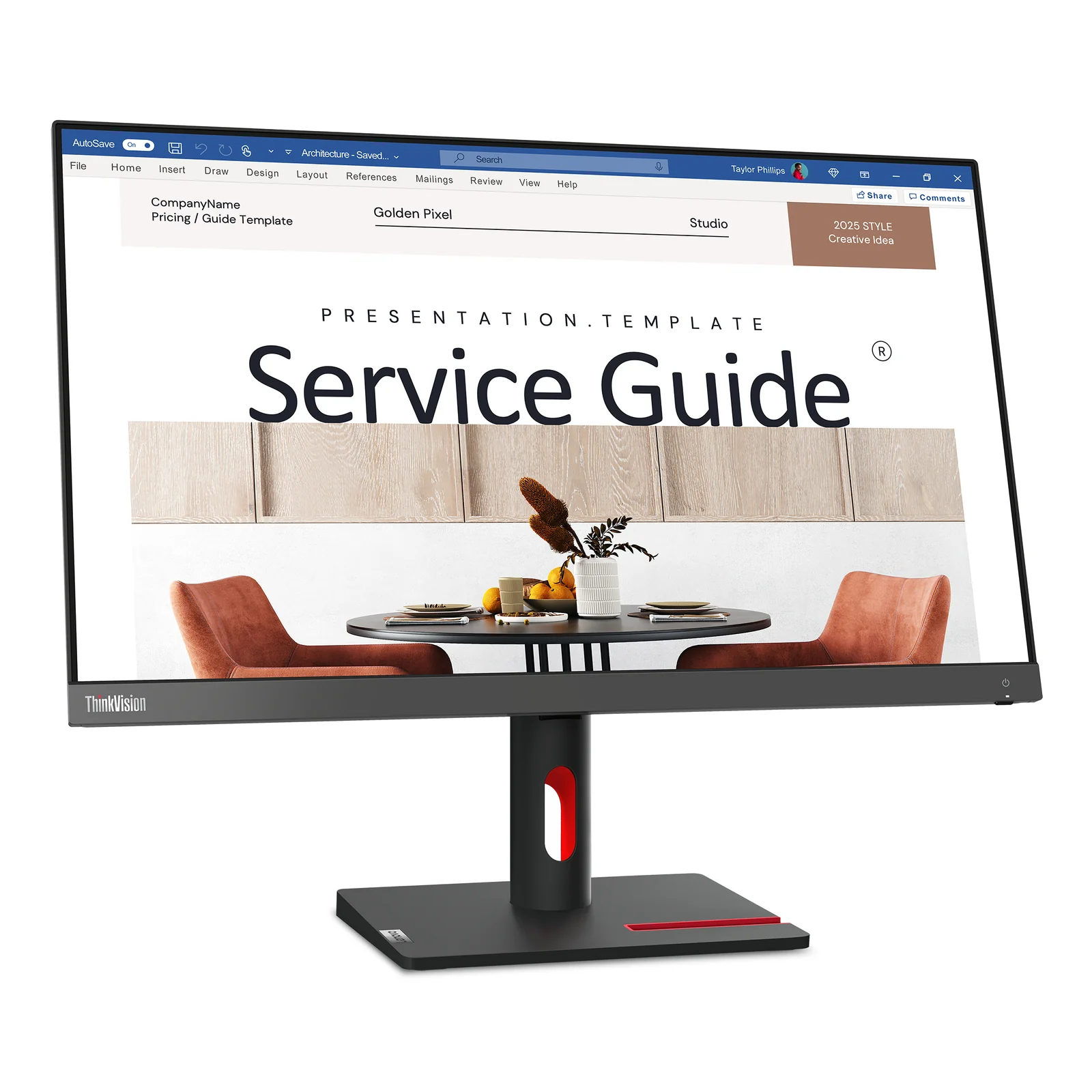 Lenovo ThinkVision S24i-30 écran plat de PC 60,5 cm (23.8") 1920 x 1080 pixels Full HD LED Noir